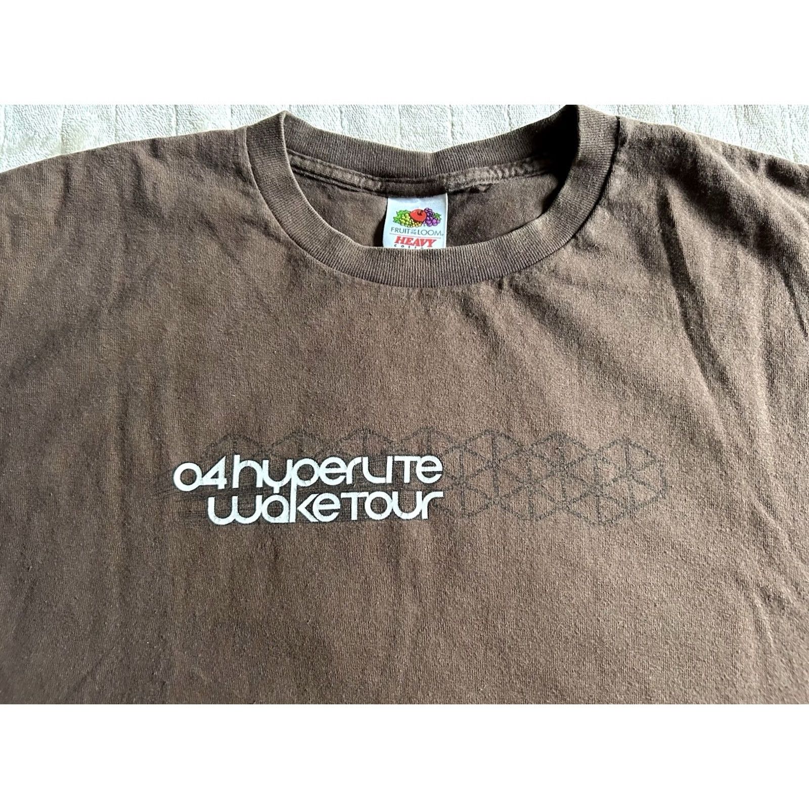 Doublet VINTAGE Hyperlite Wake Tour Men T-Shirt XL Brown Double-Sided Size US XL / EU 56 / 4 - 4 Thumbnail