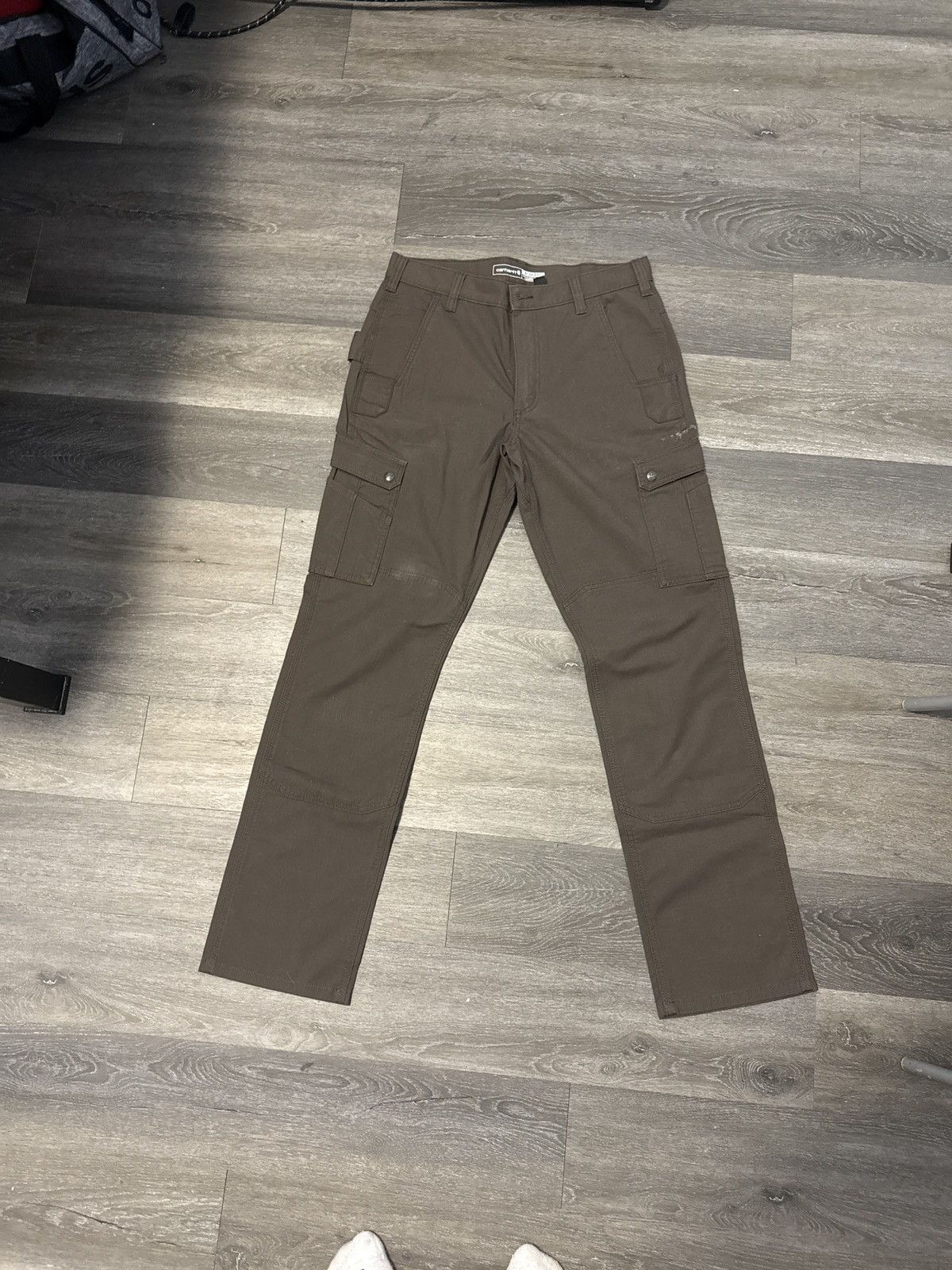 Carhartt Brown carhartt relaxed fit pants Size US 33 - 2 Thumbnail