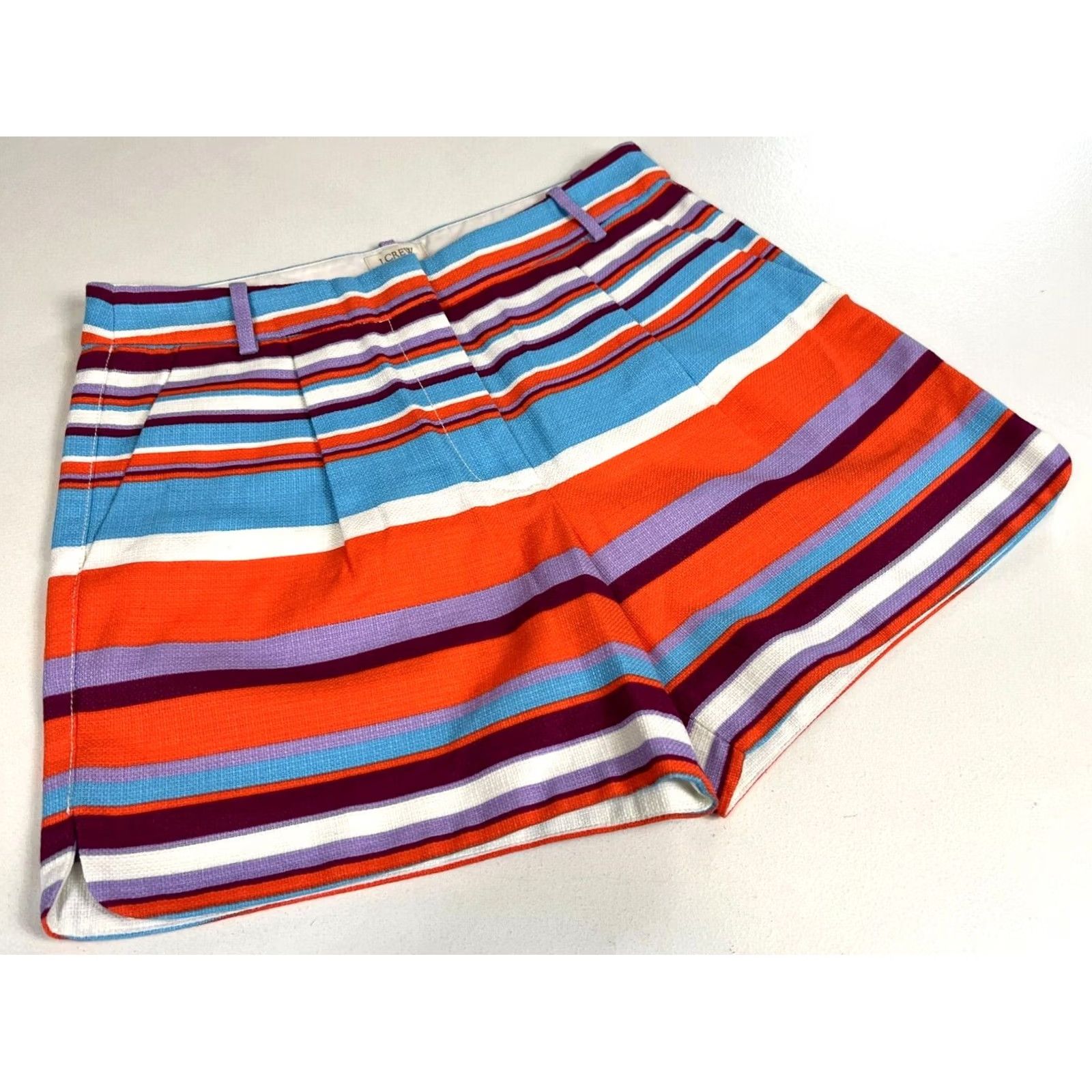 J.Crew NWT J.CREW Multicolor Striped Midrise Shorts XS-XL Womens Shorts Sz 2 City Classic Chino Size 40" / US 18 - 3 Thumbnail