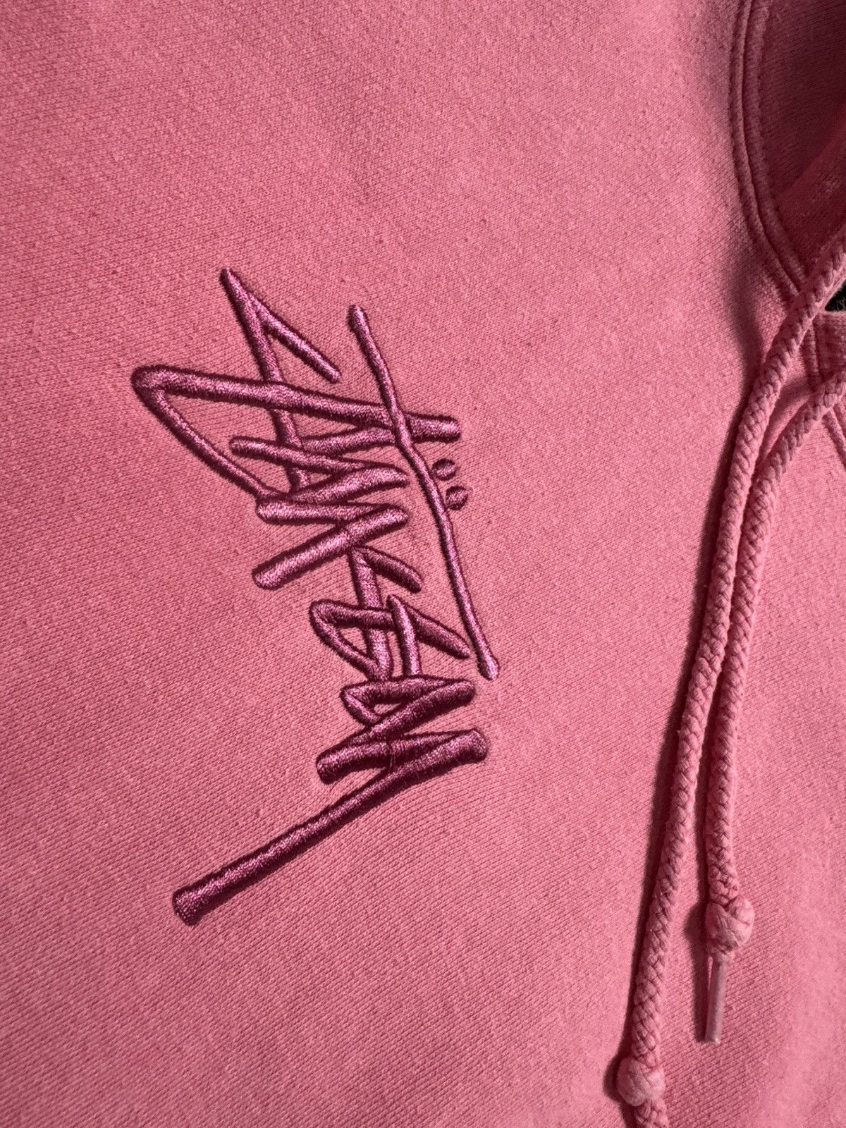 Stussy Stussy Center Logo Pink Hoodie Size S Made In USA Size US S / EU 44-46 / 1 - 5 Thumbnail