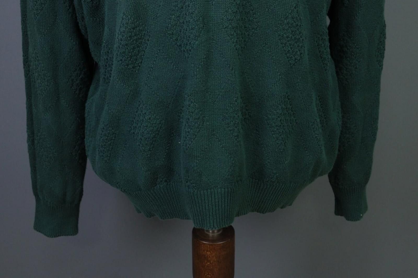 Lacoste Lacoste Chemise Green V-Neck Knit Sweater Size 6 / XL Size US M / EU 48-50 / 2 - 5 Thumbnail