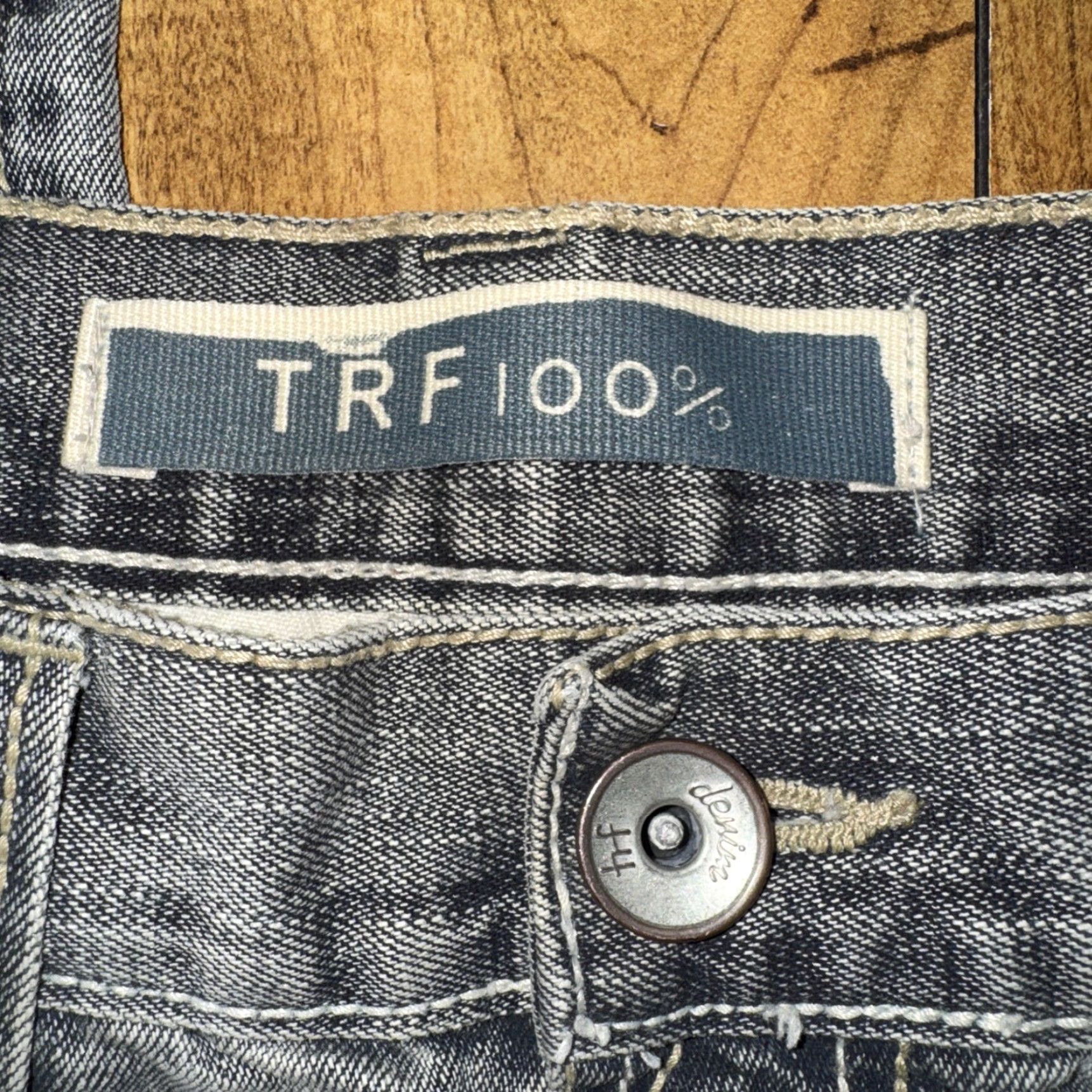 Denime TRF 100% Denim Jeans Flared Blue 30x30 Womens Regular Jeans Size 30" / US 8 / IT 44 - 5 Thumbnail