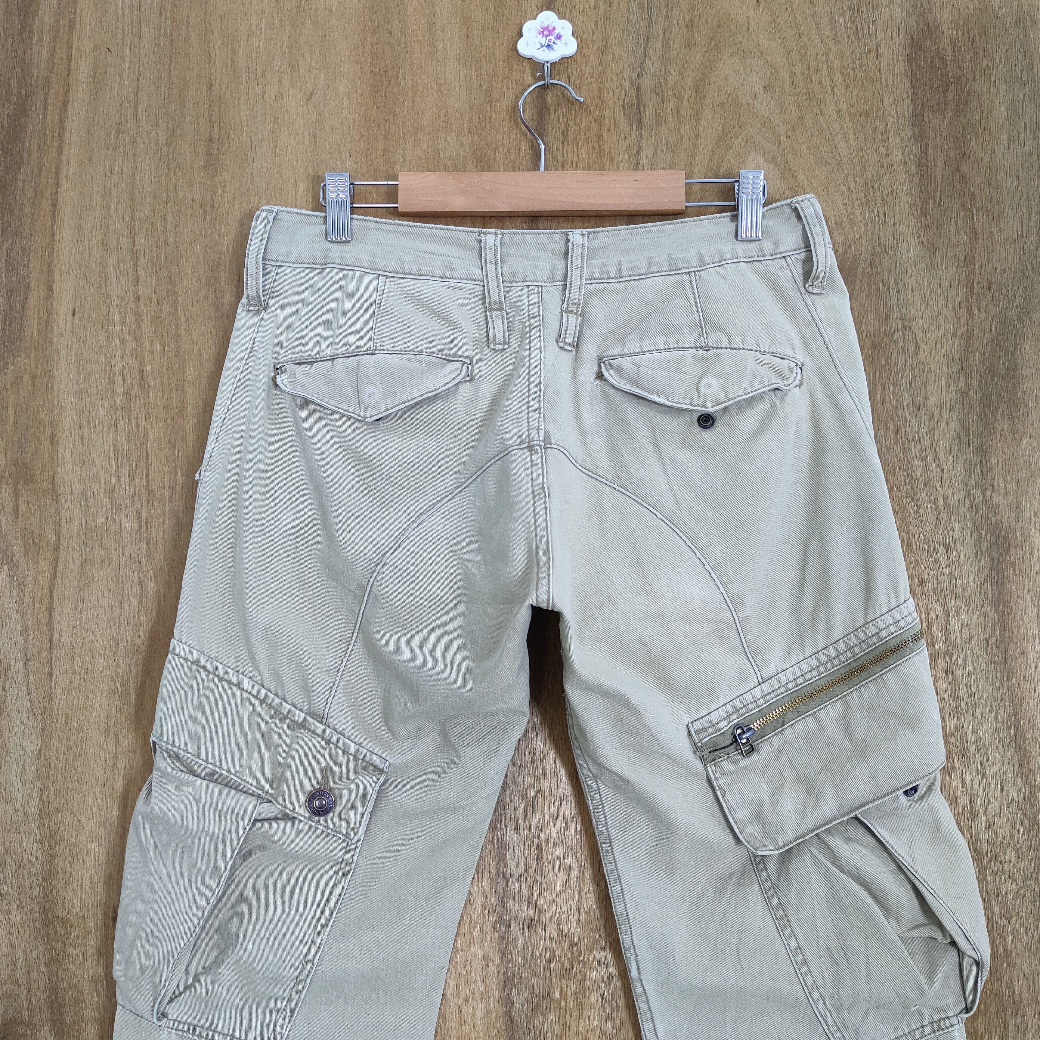 Japanese Brand VINTAGE DOMINATED HANDCRAFTED FADED CARGO PANTS Size US 30 / EU 46 - 8 Thumbnail