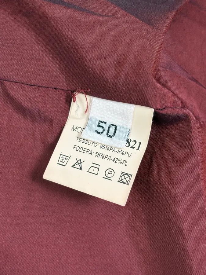 Daniele Alessandrini 2000s Daniele Alessandrini Bordeaux Patent British Puffer Jacket Size US S / EU 44-46 / 1 - 10 Thumbnail
