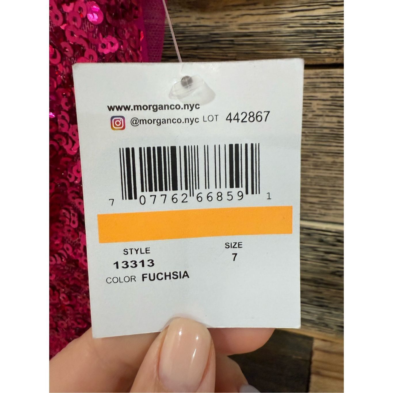 Other Morgan & Co New Chloé Sequined Gown Dress stretch Sz 7 fit s Size M / US 6-8 / IT 42-44 - 6 Thumbnail