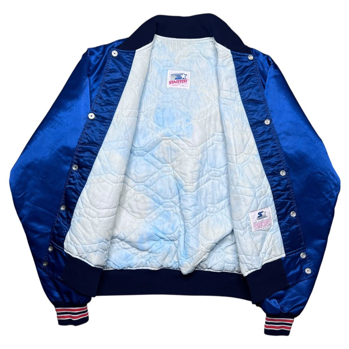 Starter Vintage 1980s NCAA Auburn Tigers Starter Satin Bomber Jacket Size US XL / EU 56 / 4 - 3 Thumbnail