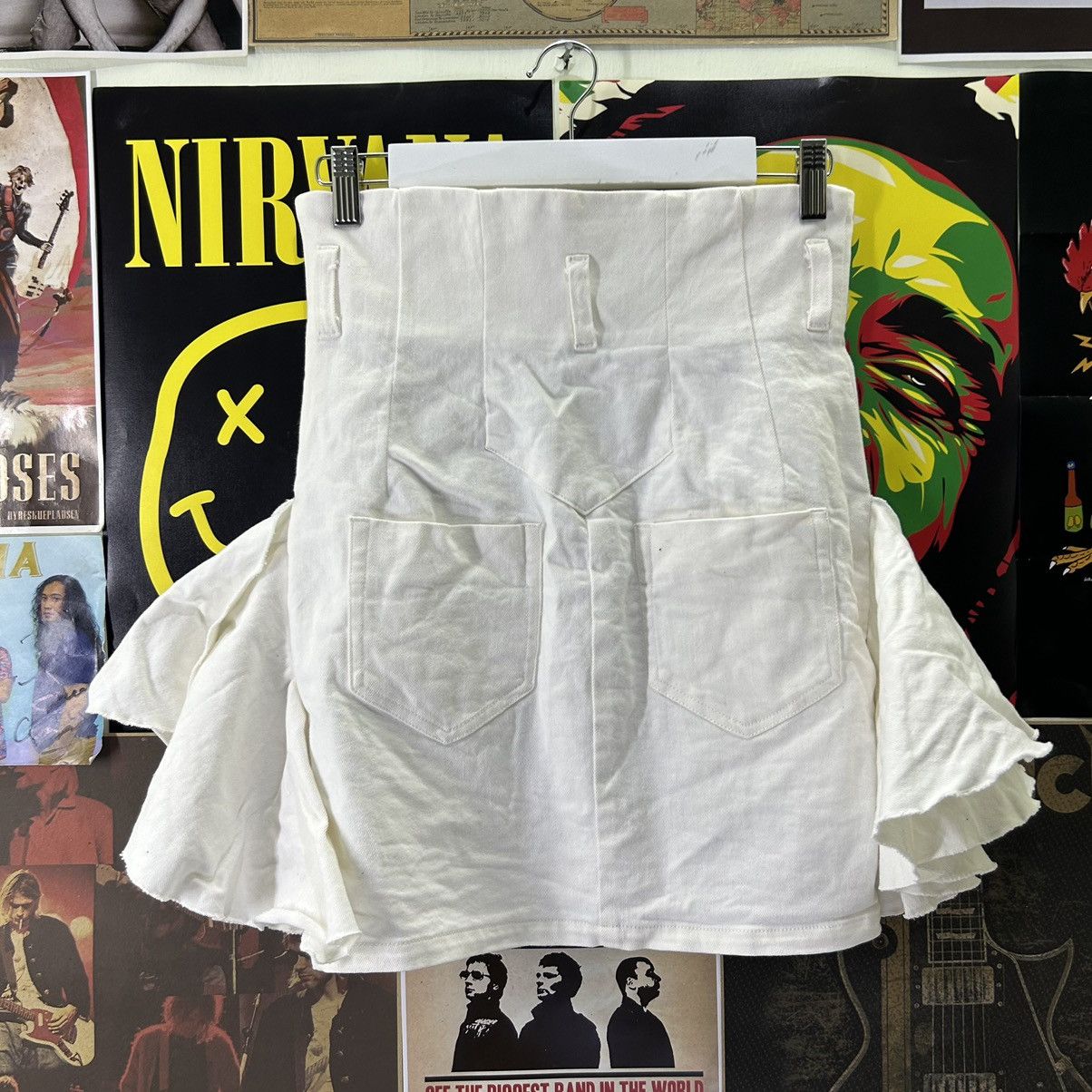 Facetasm Vintage Facetasm White Skirt Size 27" / US 4 / IT 40 - 5 Thumbnail