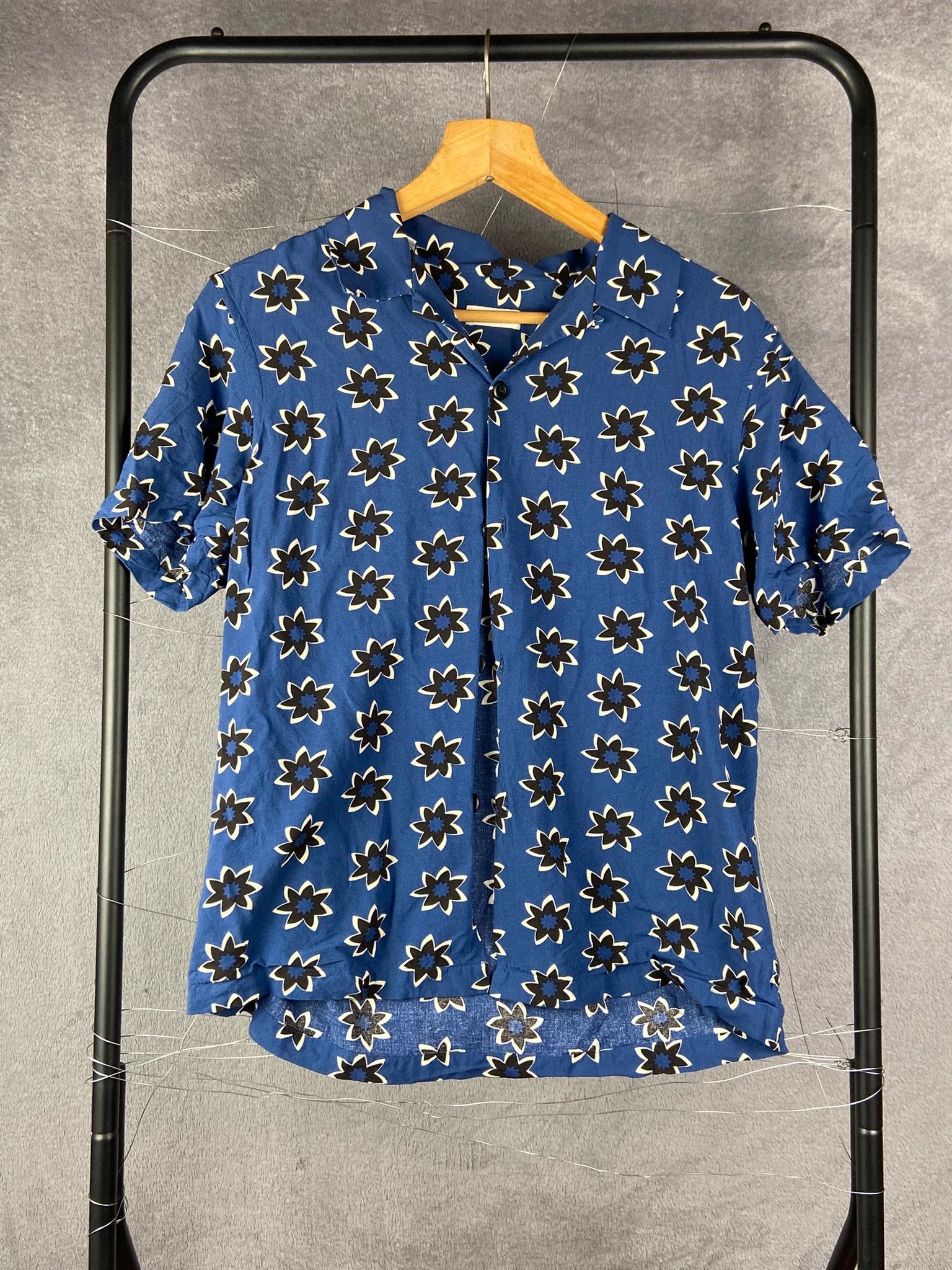 Other Sandro Paris shirt blue floral vintage retro Size US M / EU 48-50 / 2 - 1 Thumbnail