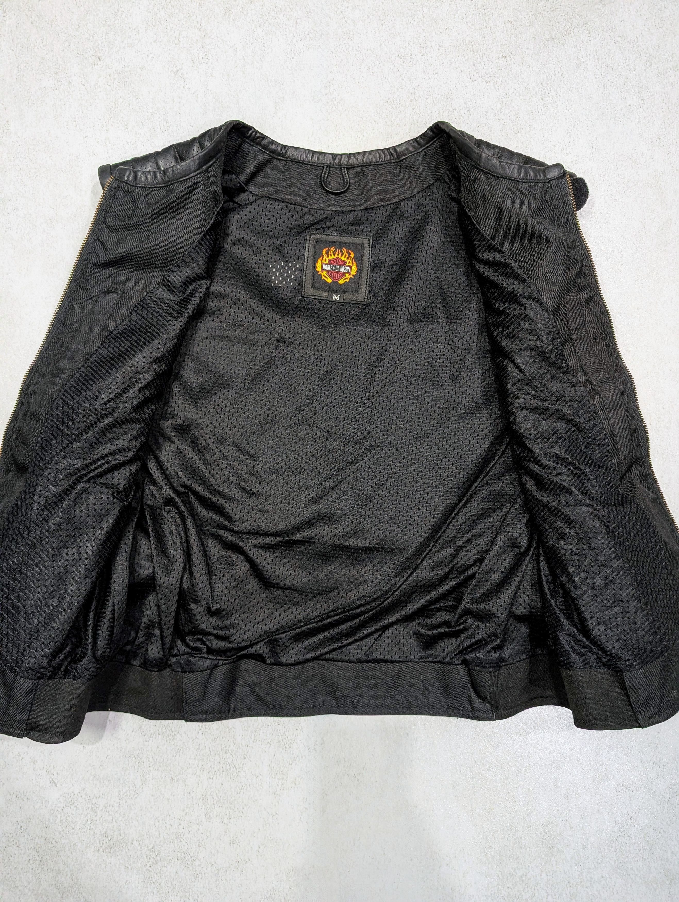 Harley Davidson 💥 Harley-Davidson Classic Leather Vest Vintage Retro Size US M / EU 48-50 / 2 - 6 Thumbnail