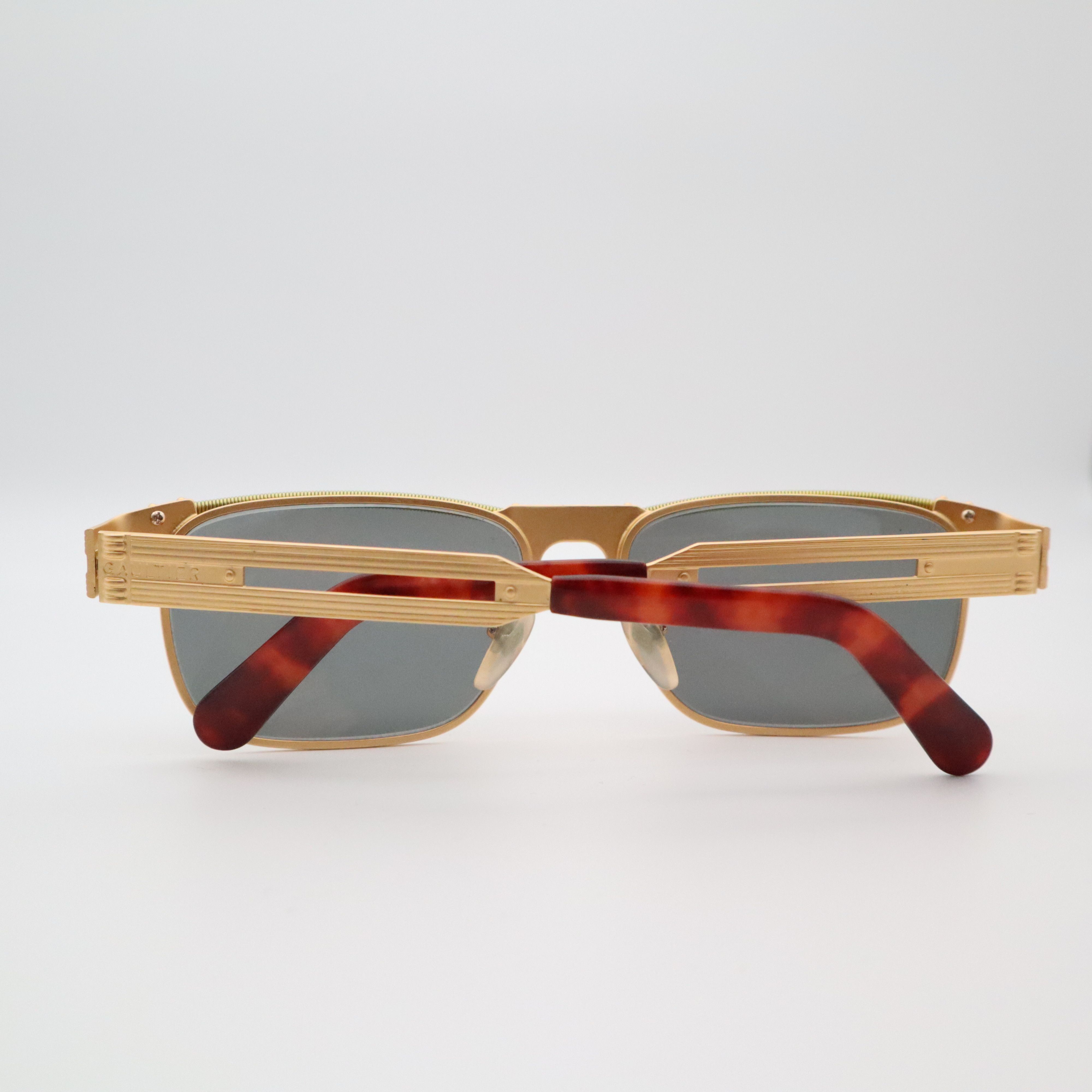 Jean Paul Gaultier × Vintage Vintage Jean Paul Gaultier 56-5109 Sunglasses Steampunk 90s Size ONE SIZE - 2 Thumbnail