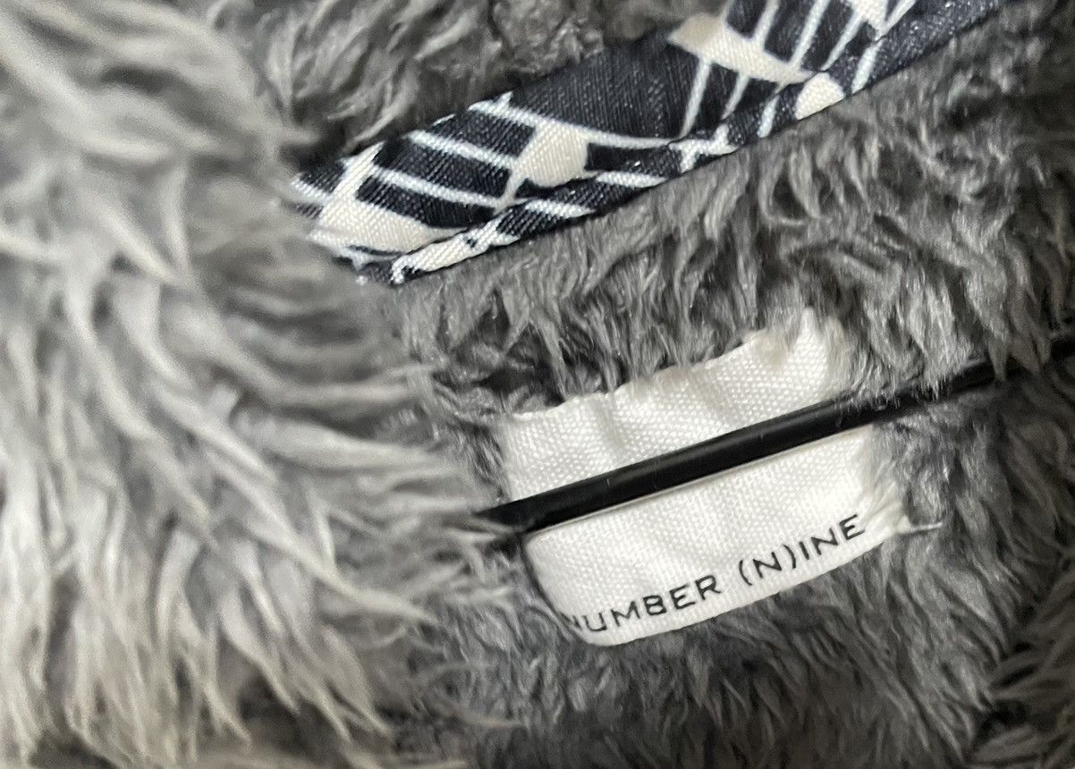 Number (N)ine Number nine boa fleece logo hoodie Size US M / EU 48-50 / 2 - 3 Thumbnail