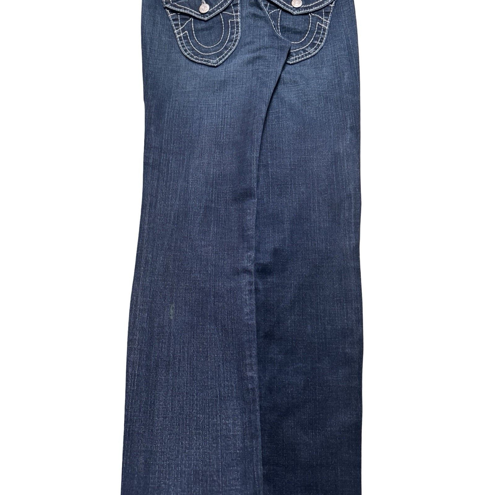 True Religion True Religion Julie Big T Jeans Womens 29 Low Rise Dark Wash Size 29" - 2 Thumbnail