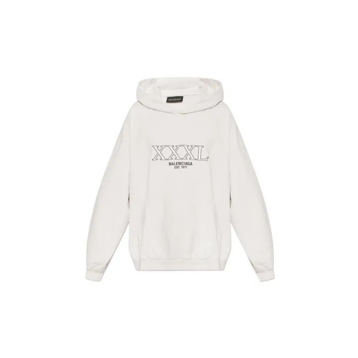 Balenciaga Balenciaga Balenciaga Men's FW22 Logo Cotton Hoodie -2507 Size US M / EU 48-50 / 2 - 1 Thumbnail