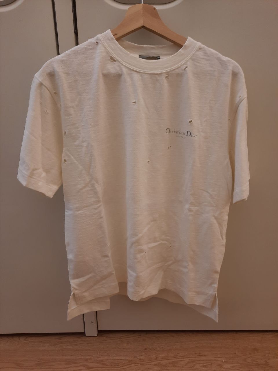 Dior Christian Dior Couture Distressed Logo Tee Size US XS / EU 42 / 0 - 1 Thumbnail