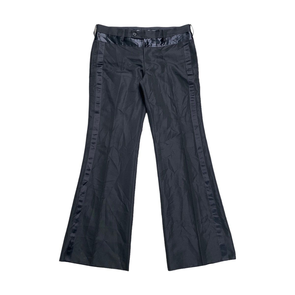 If Six Was Nine Torndo Mart Flare Stripe Black Pants Size US 32 / EU 48 - 1 Thumbnail
