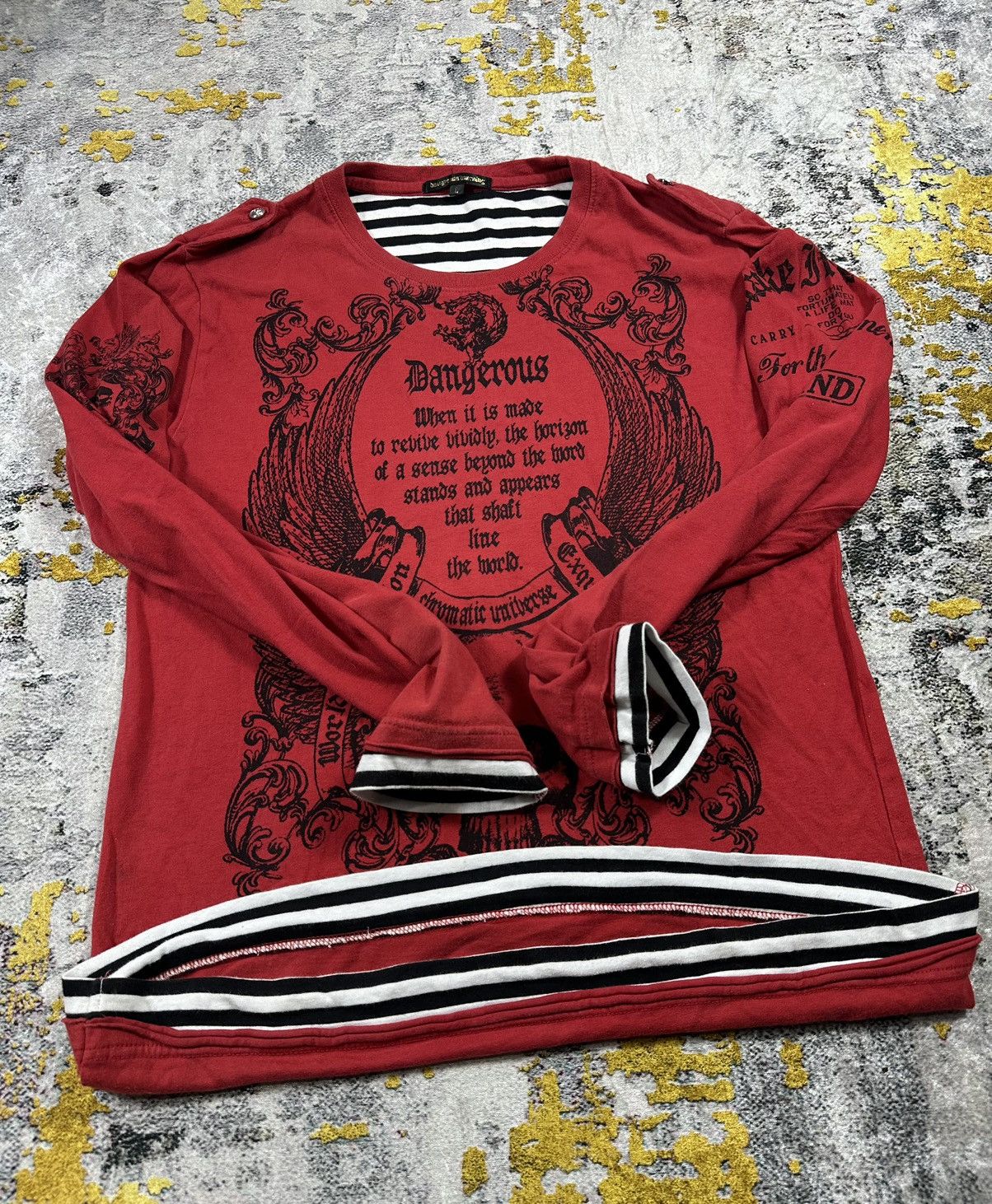 LGB long sleeve カットソー Vintage L.G.B Skull Spine Long Sleeve | Grailed