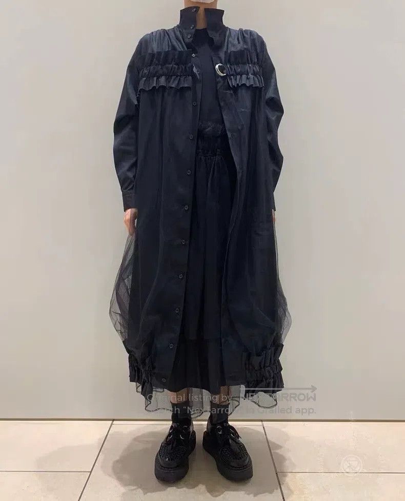 Comme des Garcons Comme Des Garcons Lace and tulle gathered dress Size S / US 4 / IT 40 - 2 Thumbnail