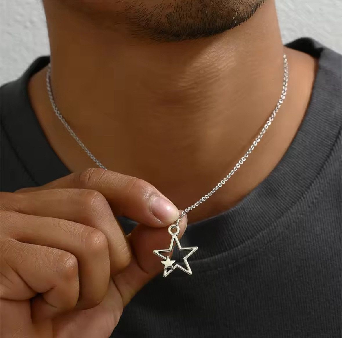 Other Newest Fashion Tibetan Hollow Double Star Pendant Necklace Size ONE SIZE - 5 Thumbnail