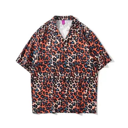 Homemade × Individualized Shirts New 2022 Futuristic Leopard Style Casual Shirt Size US XXL / EU 58 / 5 - 1 Thumbnail