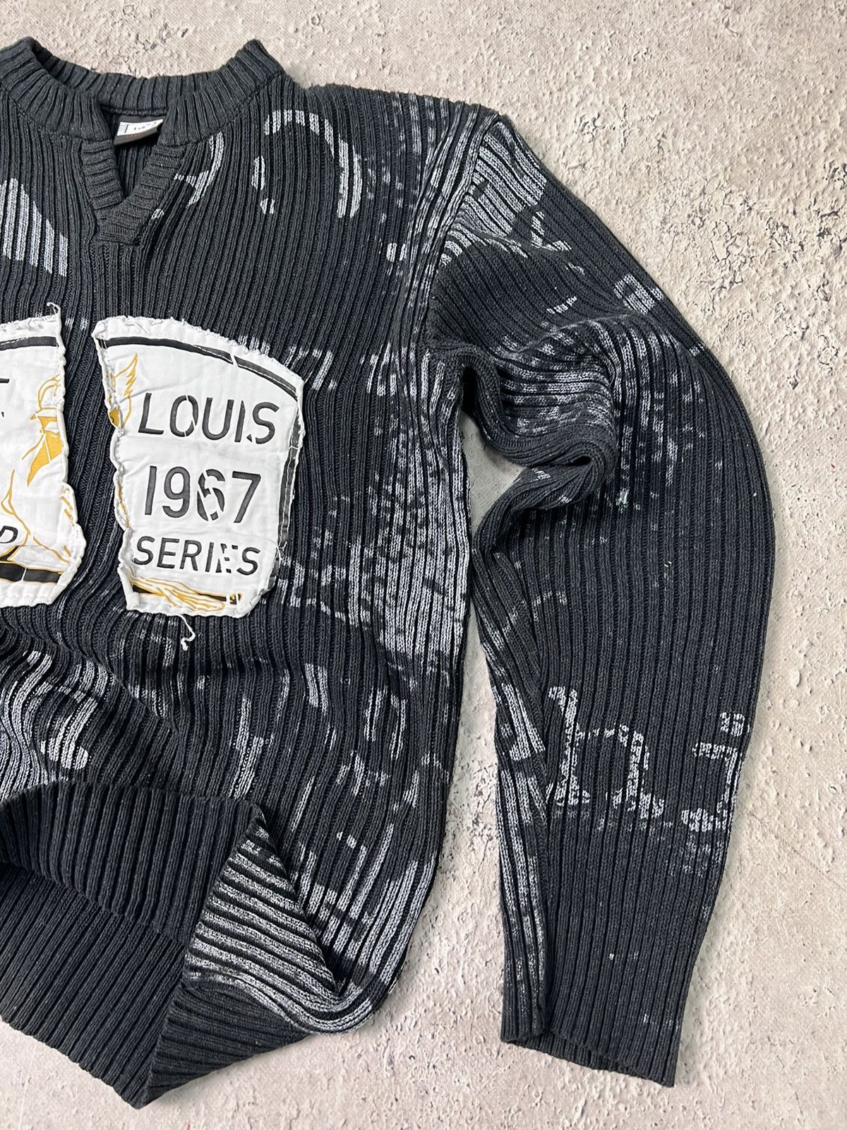 20471120 × Seditionaries VINTAGE Y2K Seditionaries Knitted Print 777 Stylish Sweater Size US L / EU 52-54 / 3 - 3 Thumbnail
