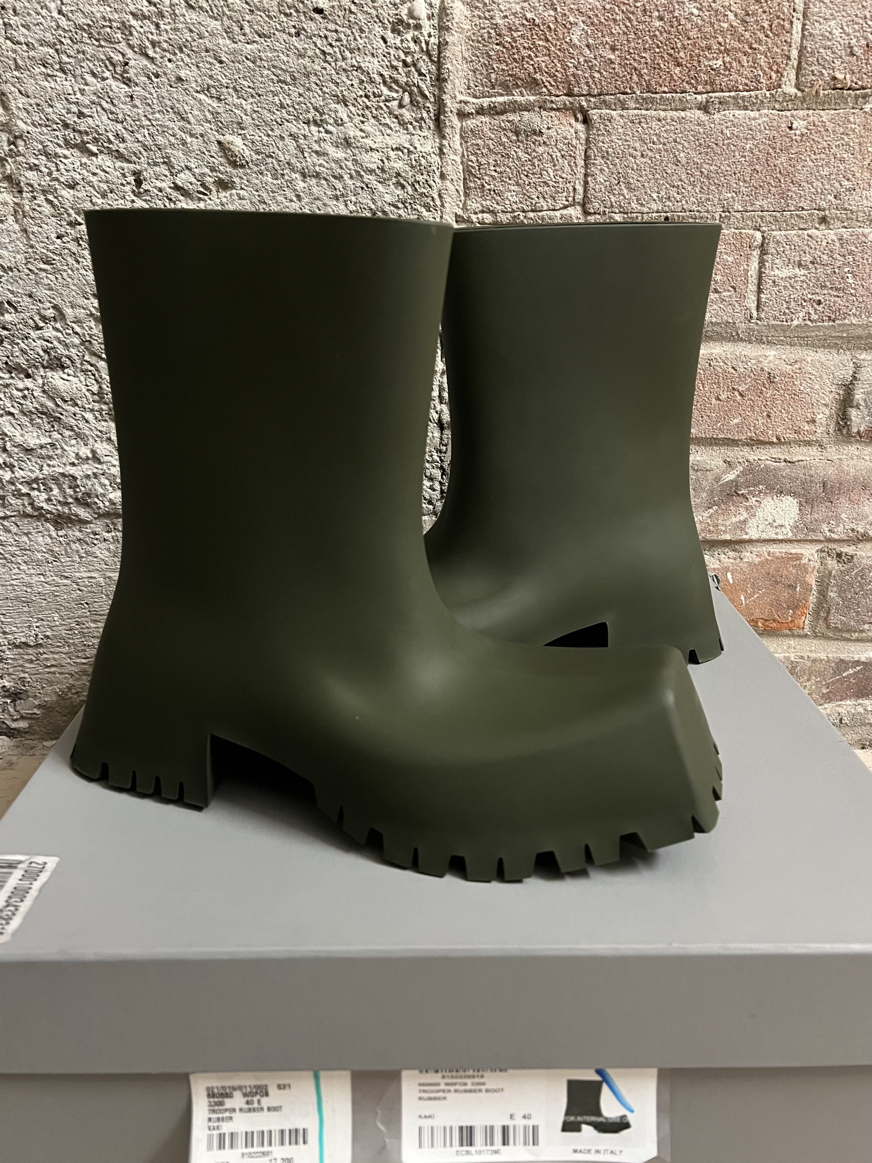 Balenciaga Balenciaga Trooper Boot Army Green/Kaki | Grailed