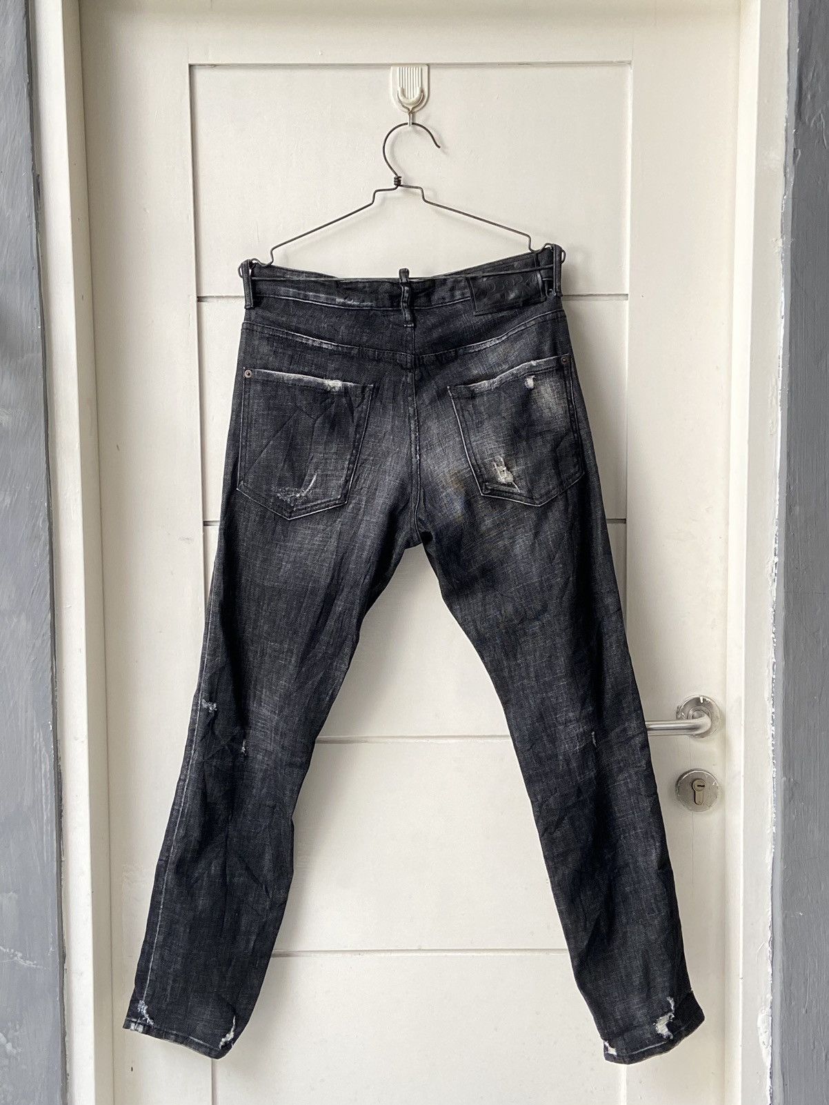 Dsquared2 DSQUARED2 Black Denim Pants Size US 30 / EU 46 - 15 Thumbnail