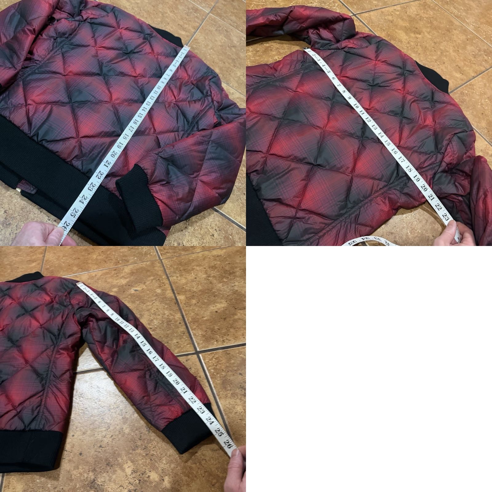 Eddie Bauer Eddie Bauer Down Jacket 1936 Skyliner Model Red Plaid Quilted Large Puffer Jacket Size L / US 10 / IT 46 - 8 Thumbnail