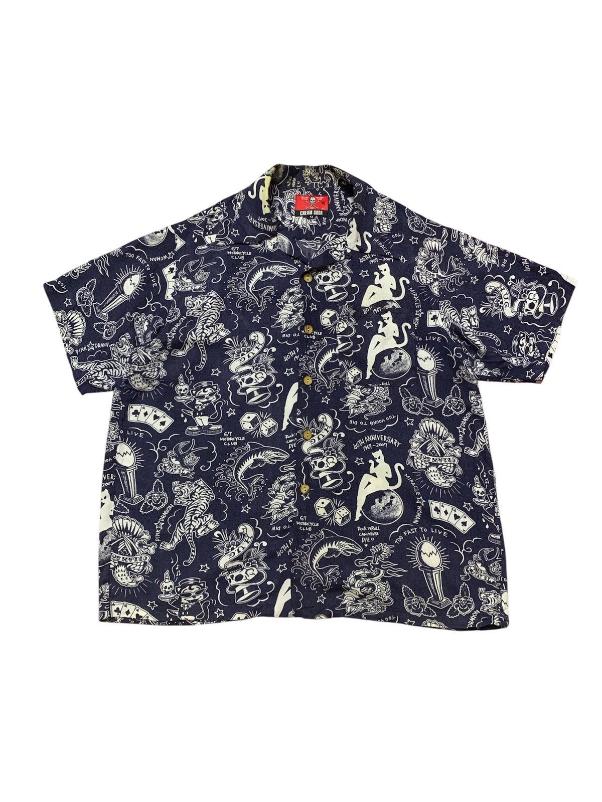 Bounty Hunter Cream Soda 40th Anniversary Rockabilly Button Ups Sunsurf Size US M / EU 48-50 / 2 - 1 Thumbnail