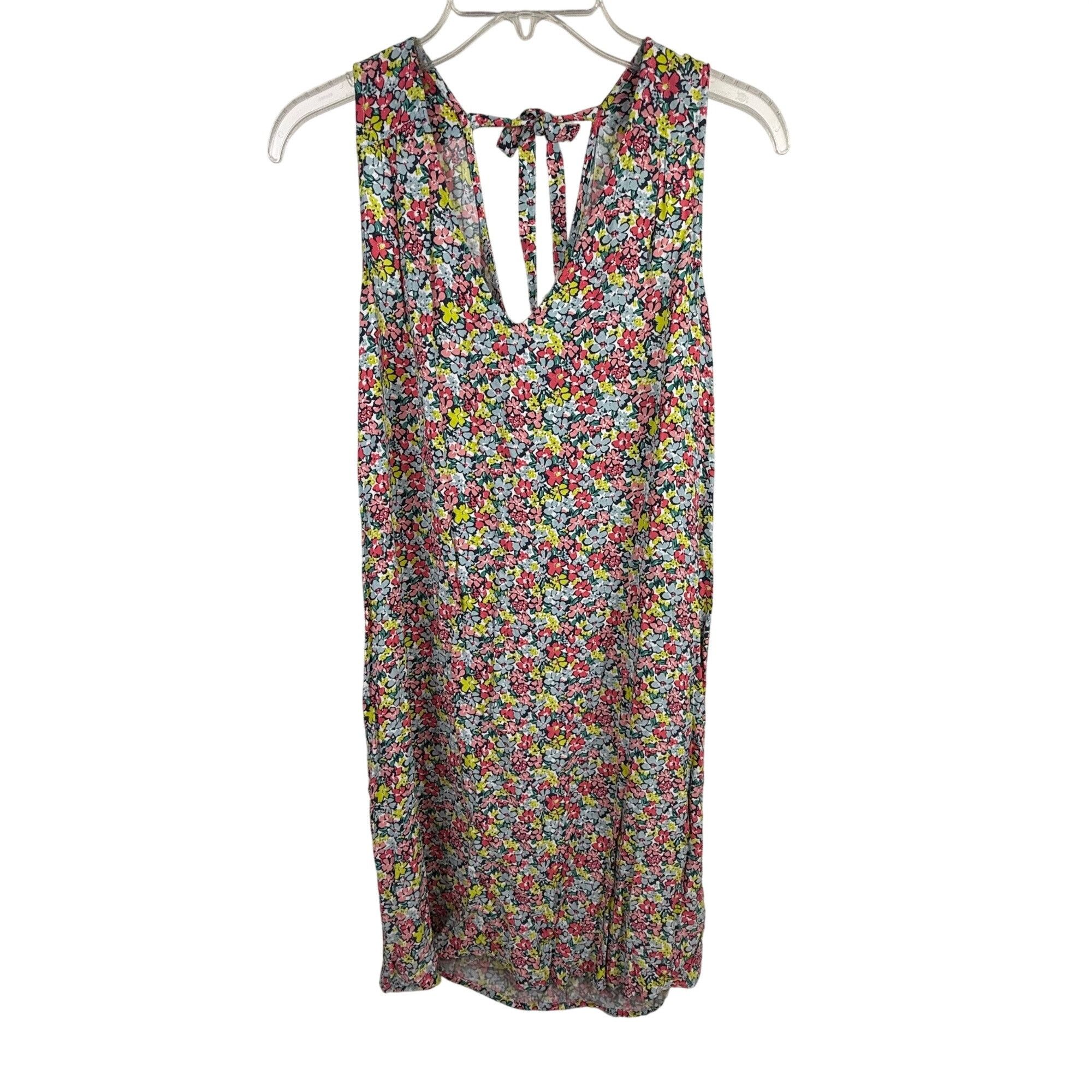 Gap Gap Women's Sleeveless Multicolor Floral Tie-Back V-Neck Shi Size M / US 6-8 / IT 42-44 - 1 Thumbnail