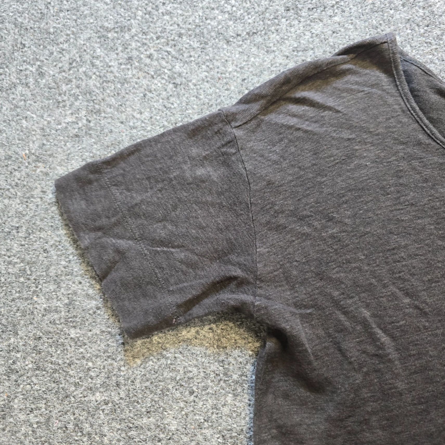 Everlane Everlane Top Womens Size Medium Gray Linen Short Sleeve Tunic Stretch Capsule Blouse Knit Regular Shirt Casual Mens? Size M / US 6-8 / IT 42-44 - 3 Thumbnail