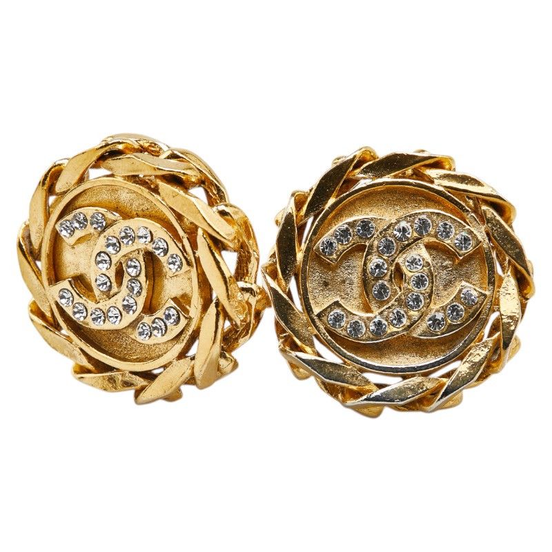 Chanel Chanel Chanel Coco Mark Round Earrings Metal Earrings DUTY FREE for USA Size ONE SIZE - 1 Thumbnail