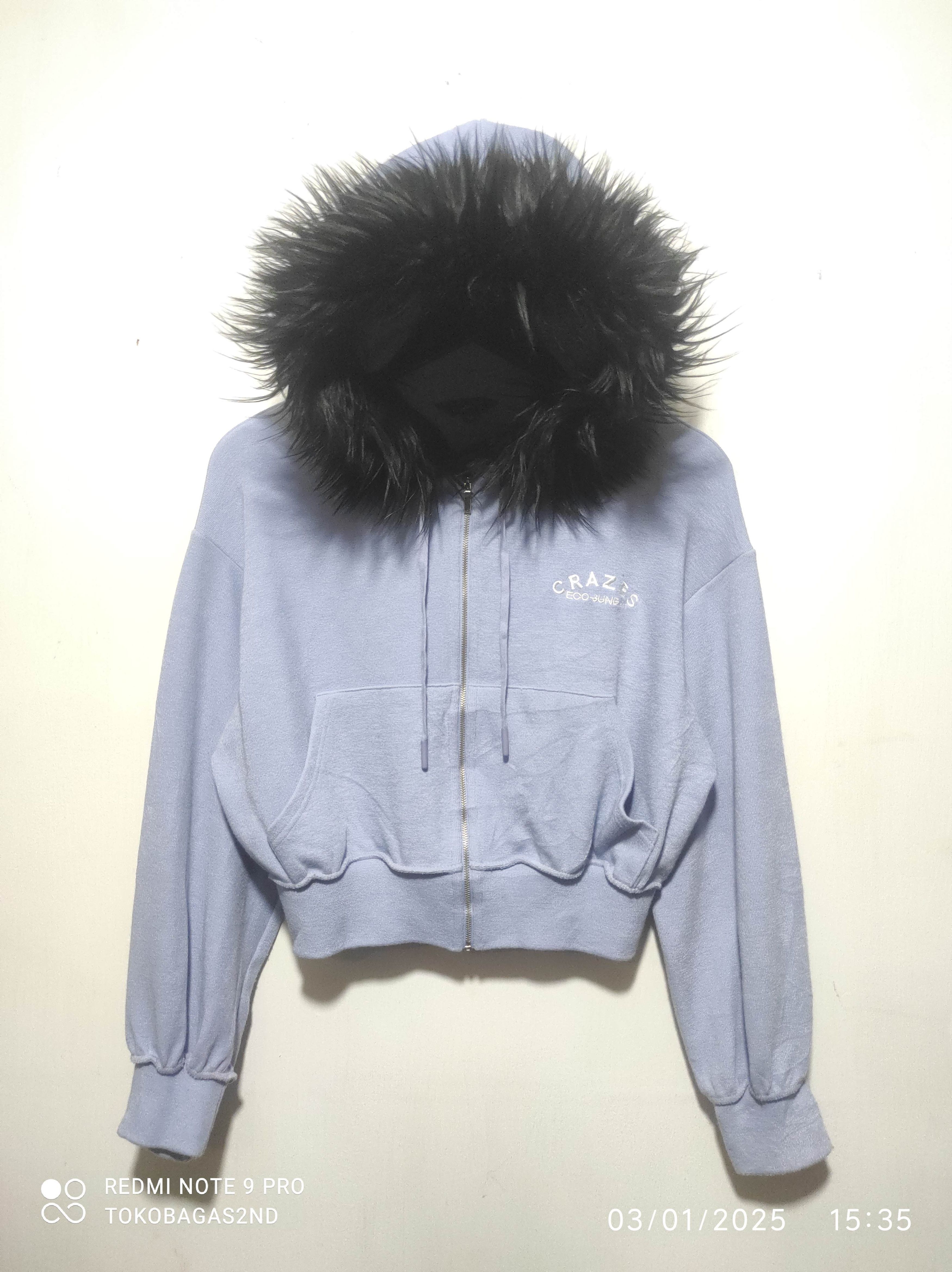 Hysteric Glamour Egoist Crop Zip Fur Hoodie IfSixWasNine LGB style Size M / US 6-8 / IT 42-44 - 2 Thumbnail