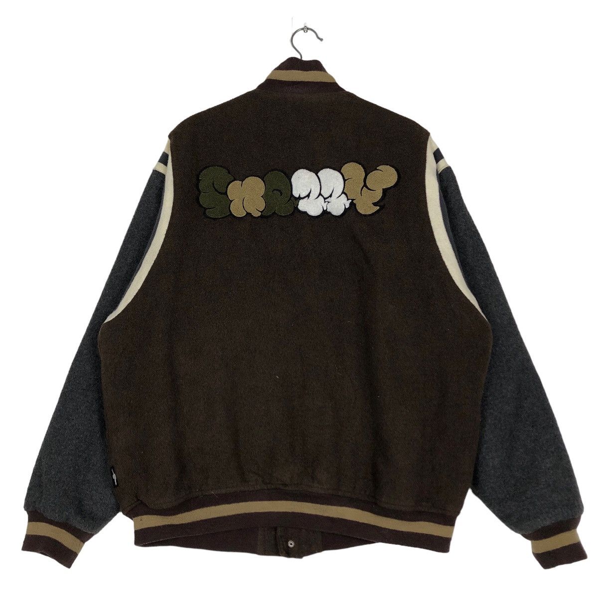 Japanese Brand 🔥 Vintage Varsity Bomber Jacket Snezzy Japan Big Logo Size US XL / EU 56 / 4 - 8 Thumbnail