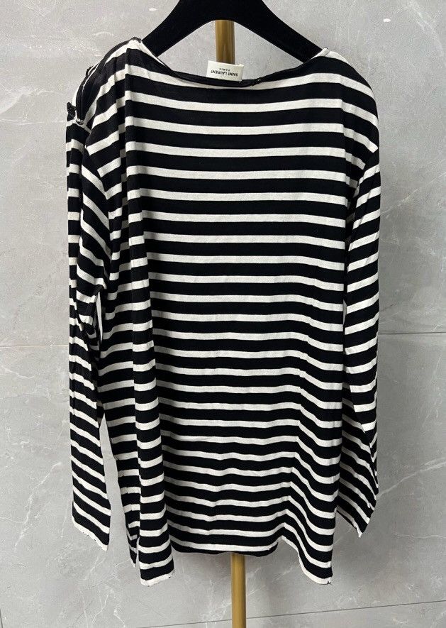 Saint Laurent Paris × Yves Saint Laurent Saint Laurent 15ss black and white one hoodie2411-Nextarrow Size US M / EU 48-50 / 2 - 3 Thumbnail