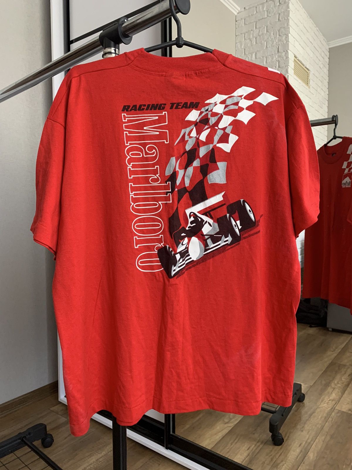 Marlboro Marlboro Racing Team T-Shirt Vintage 80s USA Size US XL / EU 56 / 4 - 2 Thumbnail