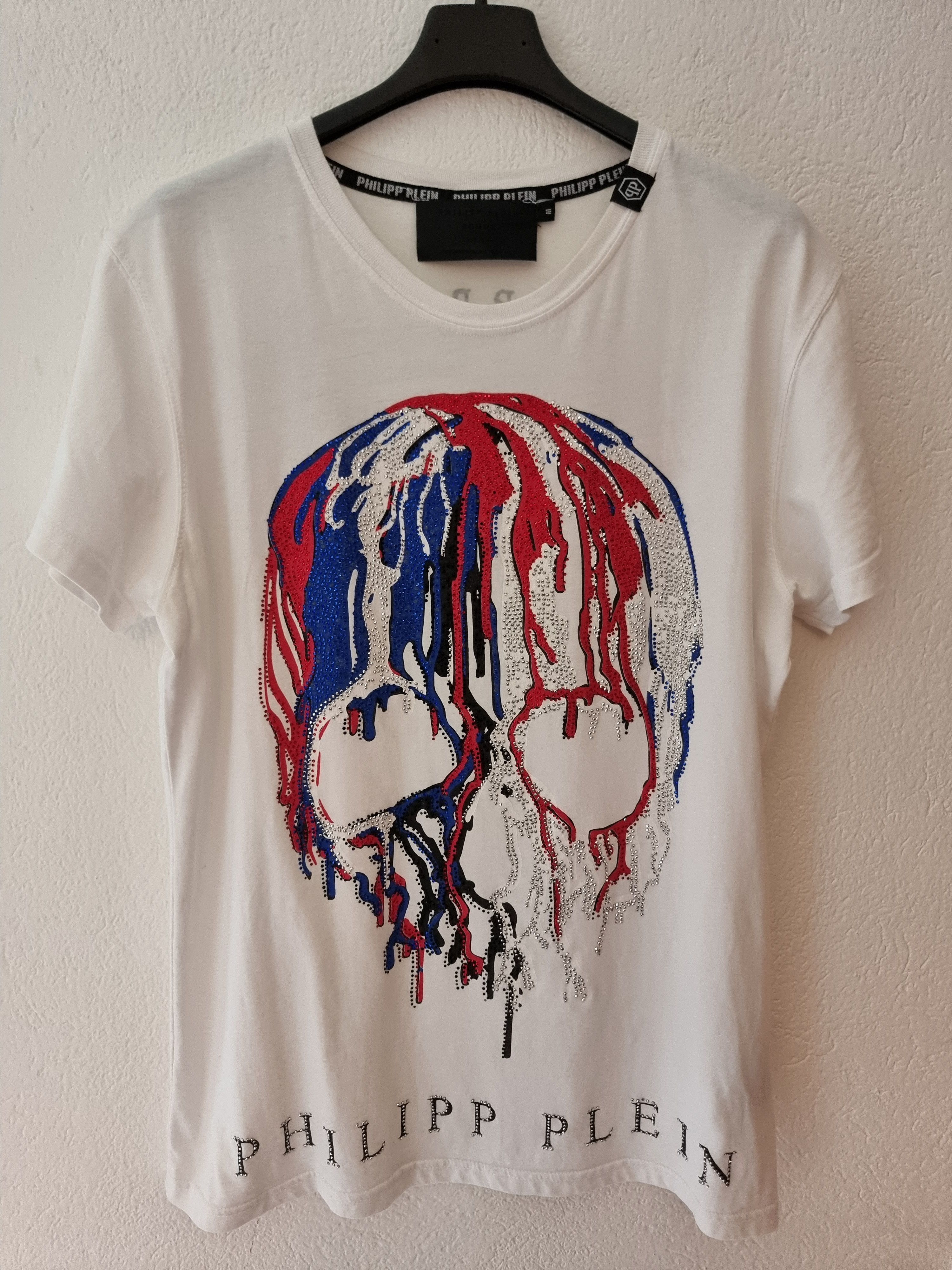 Designer × Philipp Plein Philipp Plein Tee Crystal Skull Size US M / EU 48-50 / 2 - 1 Thumbnail