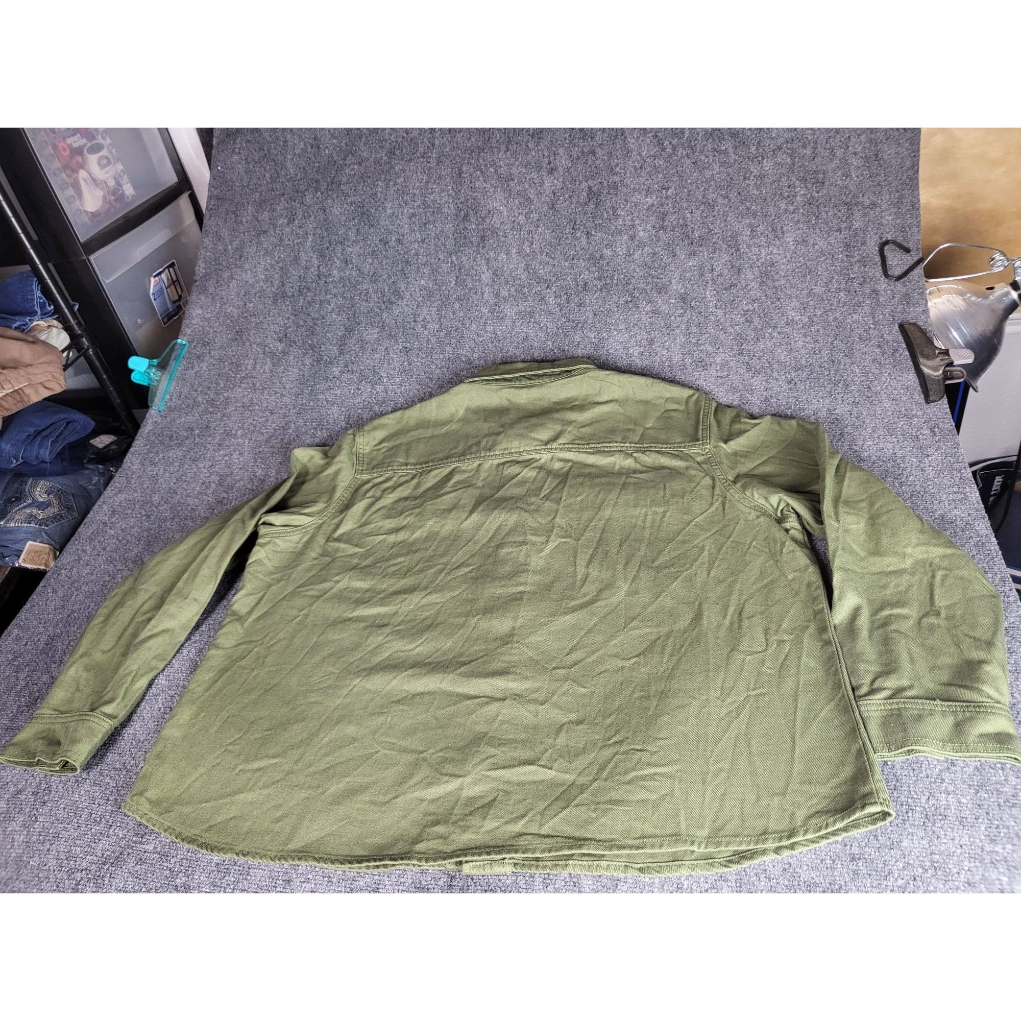 Lucky Brand Lucky Brand Button Down Jacket Men Sz XXL Army Green Heavy C Size US XXL / EU 58 / 5 - 8 Thumbnail
