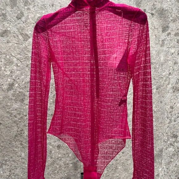 Givenchy Givenchy Fuchsia Long-sleeve Bodysuit - NEW WITH TAGS Size L / US 10 / IT 46 - 6 Thumbnail