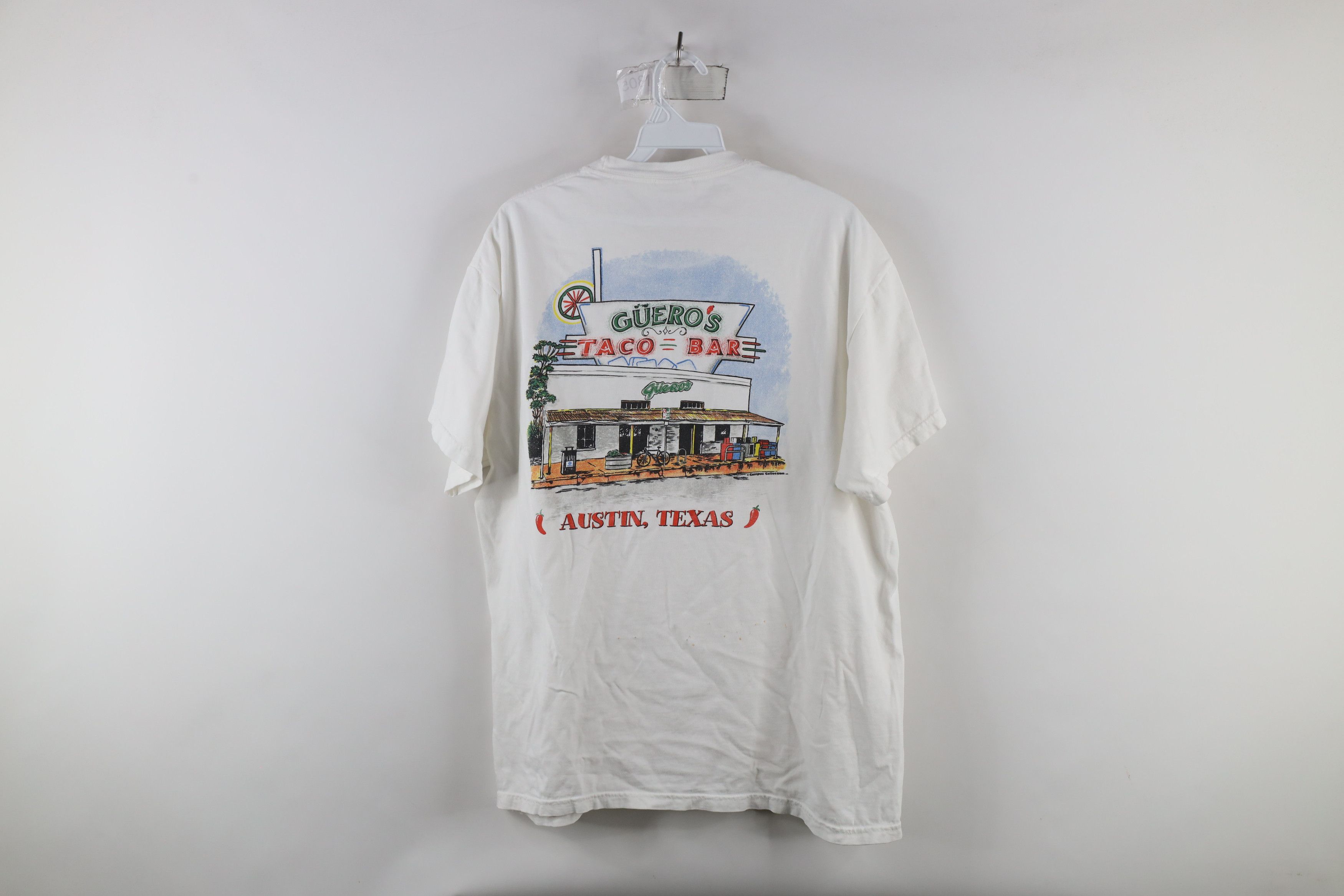 Vintage Vintage 90s Taco Bar Austin Texas Short Sleeve T-Shirt Size US L / EU 52-54 / 3 - 9 Thumbnail