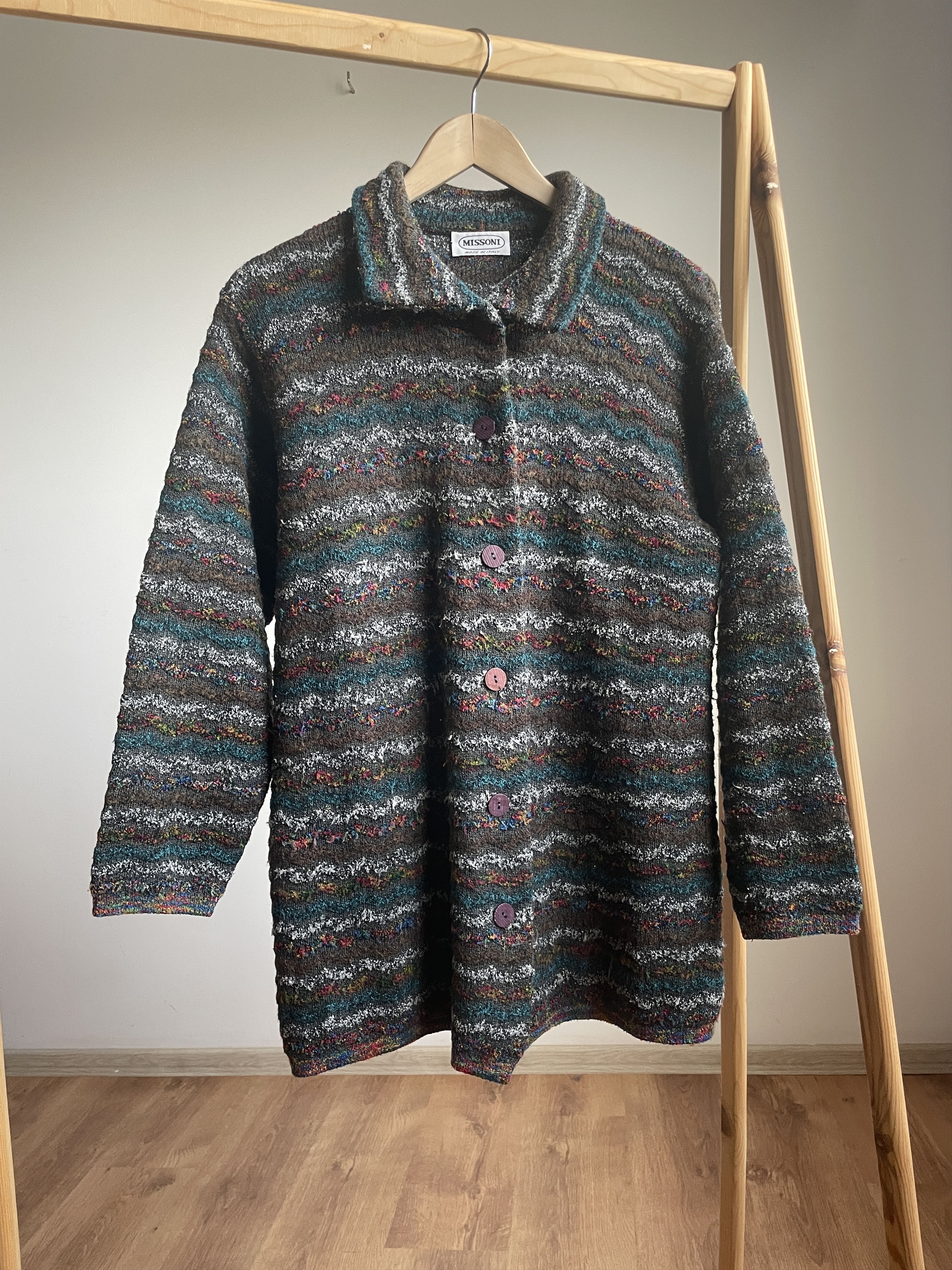 Missoni Missoni Vintage 90's Womens Wool Button Up Cardigan Size M / US 6-8 / IT 42-44 - 1 Thumbnail