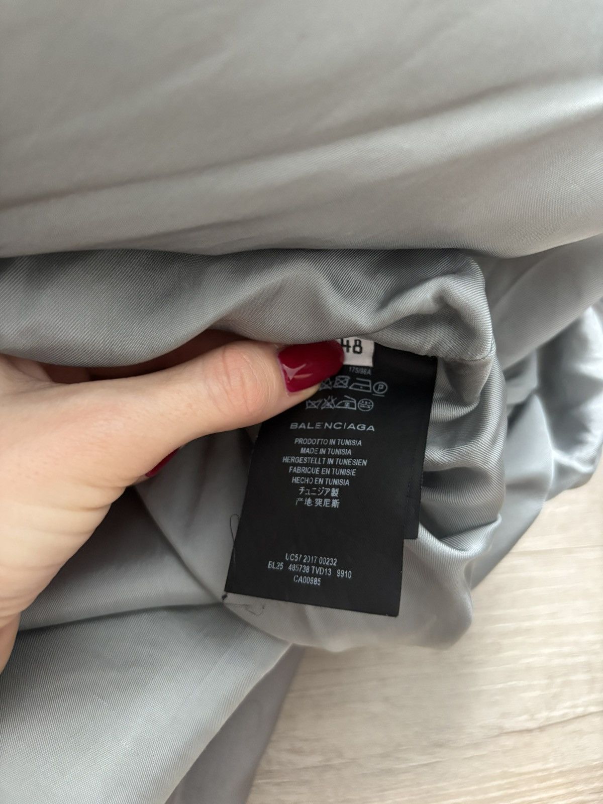 Balenciaga Grey Silver Balenciaga C-Shape Puffer 48 Size US M / EU 48-50 / 2 - 6 Thumbnail