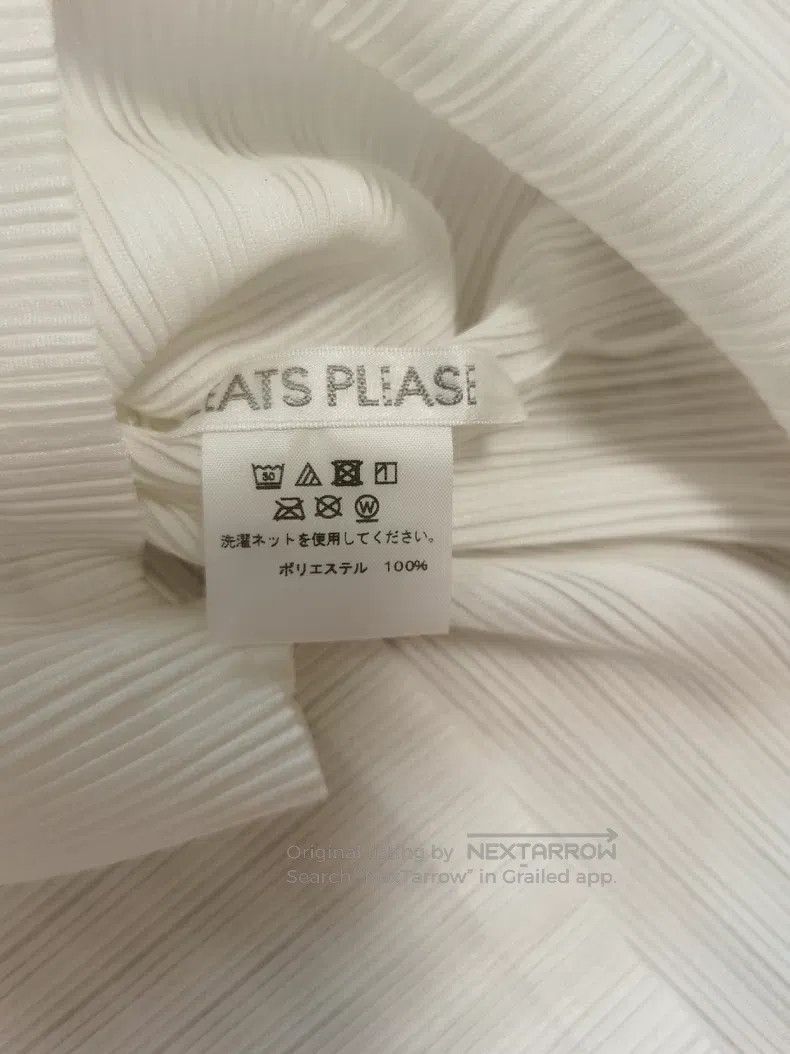 Issey Miyake Issey Miyake White Turtleneck Top Size L / US 10 / IT 46 - 3 Thumbnail