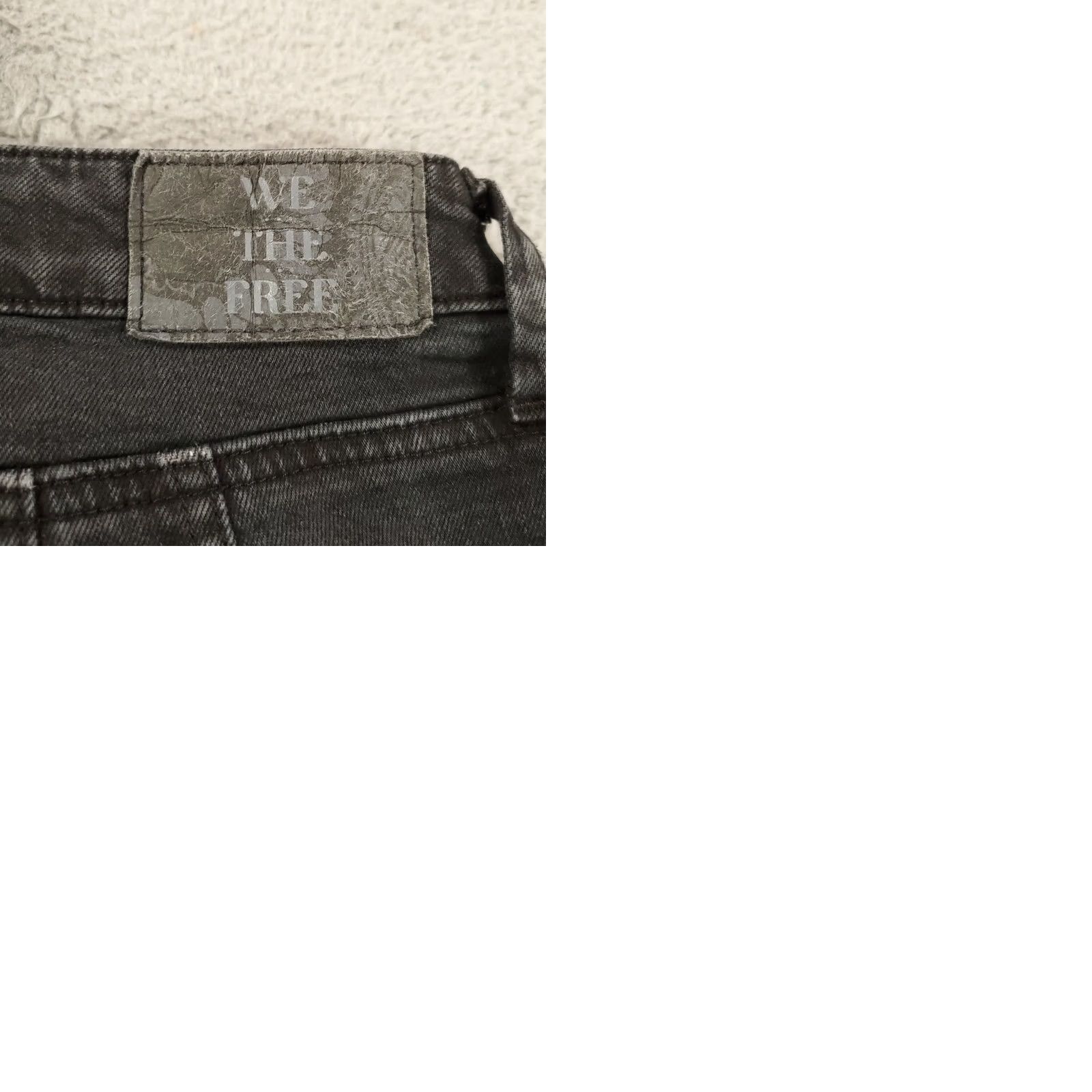 Vintage We the Free CRVY Jeans Womens 27 Black Denim Flare Boot Boho Jeans Spring Fall Summer Winter 5-Pocket Womens Mens Girls Size 27" / US 4 / IT 40 - 9 Thumbnail