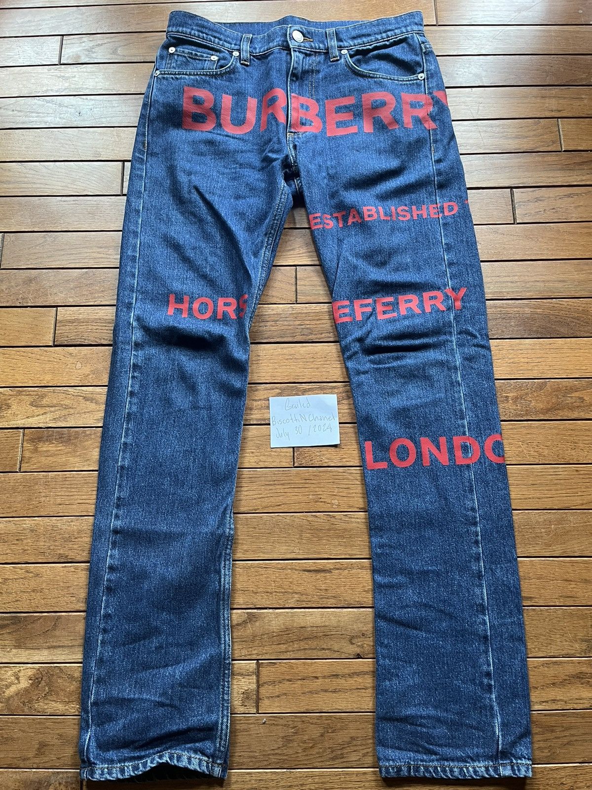 Burberry Burberry Horseferry Print Jeans Size US 30 / EU 46 - 1 Thumbnail