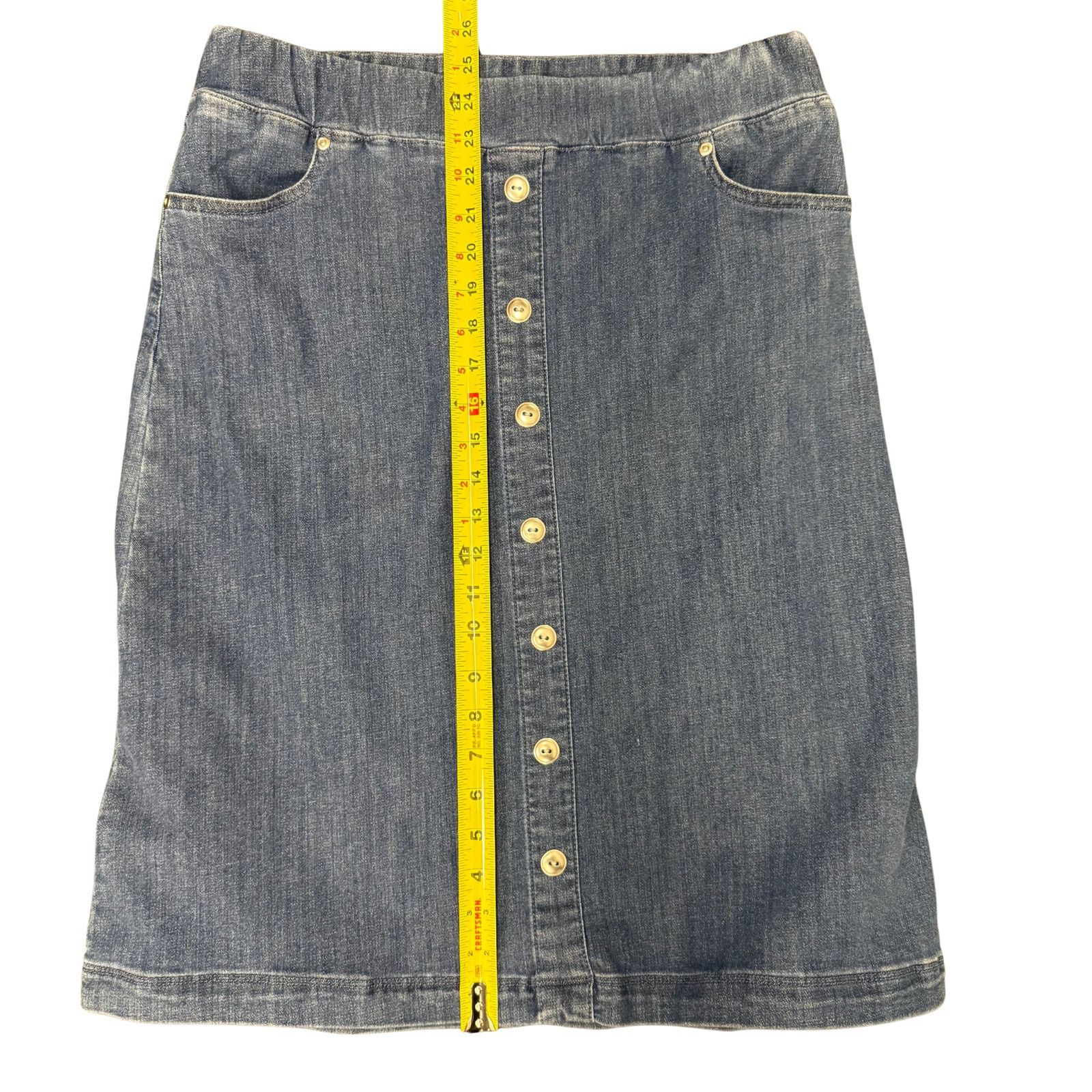 Vintage Vintage Denim Midi Skirt | Appleseed's Petites Size 32" / US 10 / IT 46 - 5 Thumbnail