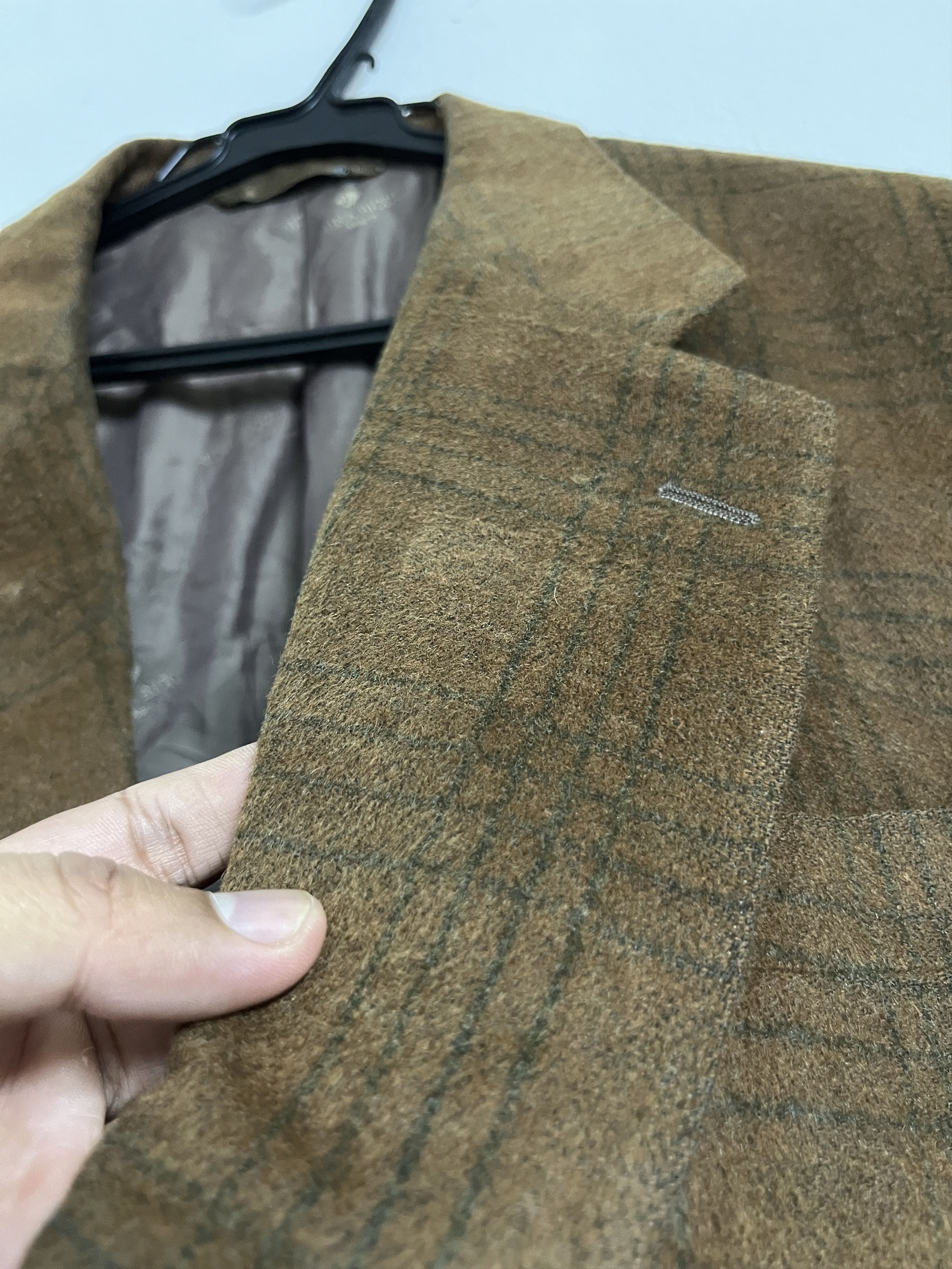 Stefano Ricci 💥Luxurious NINA RICCI MONSIEUR Brown PLAID Wool Blazer Size US M / EU 48-50 / 2 - 6 Thumbnail