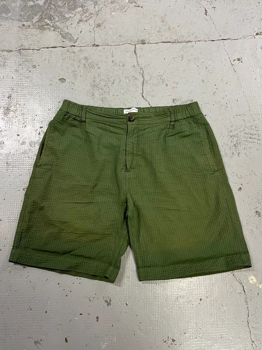 Vintage Edmmond Studios Relief Green Shorts Size US 32 / EU 48 - 4 Thumbnail