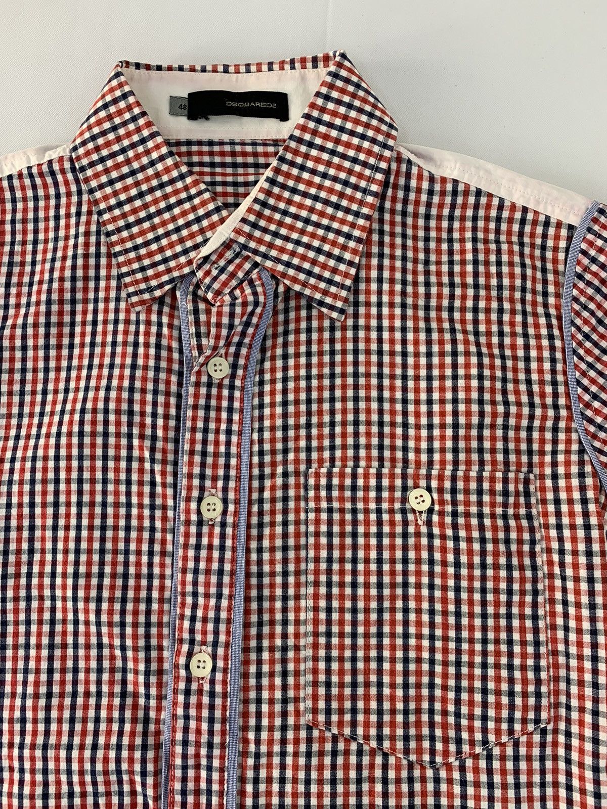Dsquared2 Dsquared2 Gingham Longsleeve Button Up Single Pocket Unisex Size US S / EU 44-46 / 1 - 4 Thumbnail