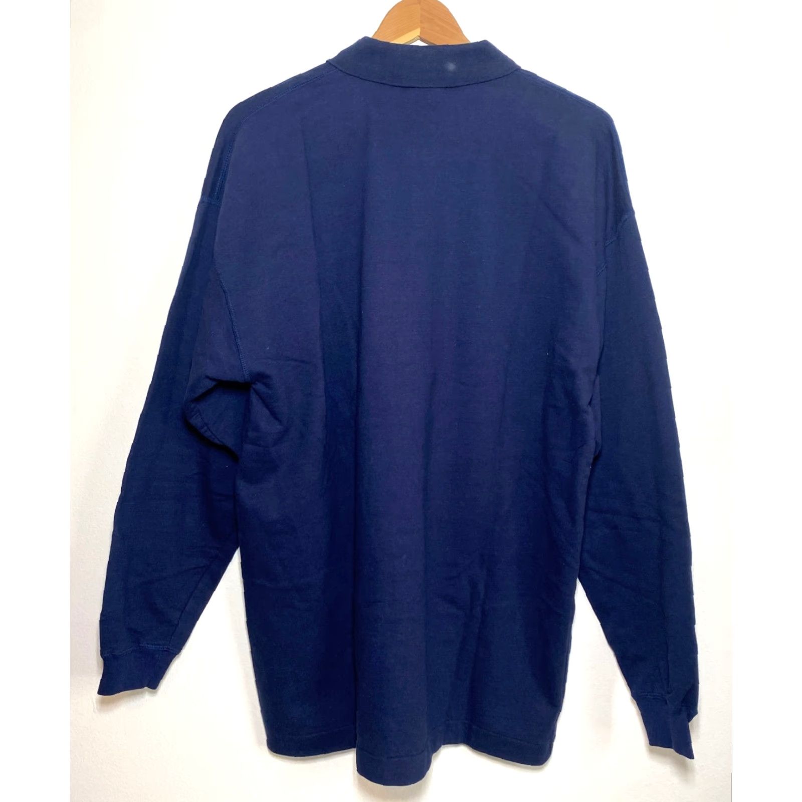 Gap VINTAGE Gap Men's Long Sleeve Polo Shirt Navy M Relaxed Fit Polo Shirt Mens Navy Gap Vintage Size M Regular Fit All Seasons Cotton Casual Shirt Size US M / EU 48-50 / 2 - 2 Thumbnail