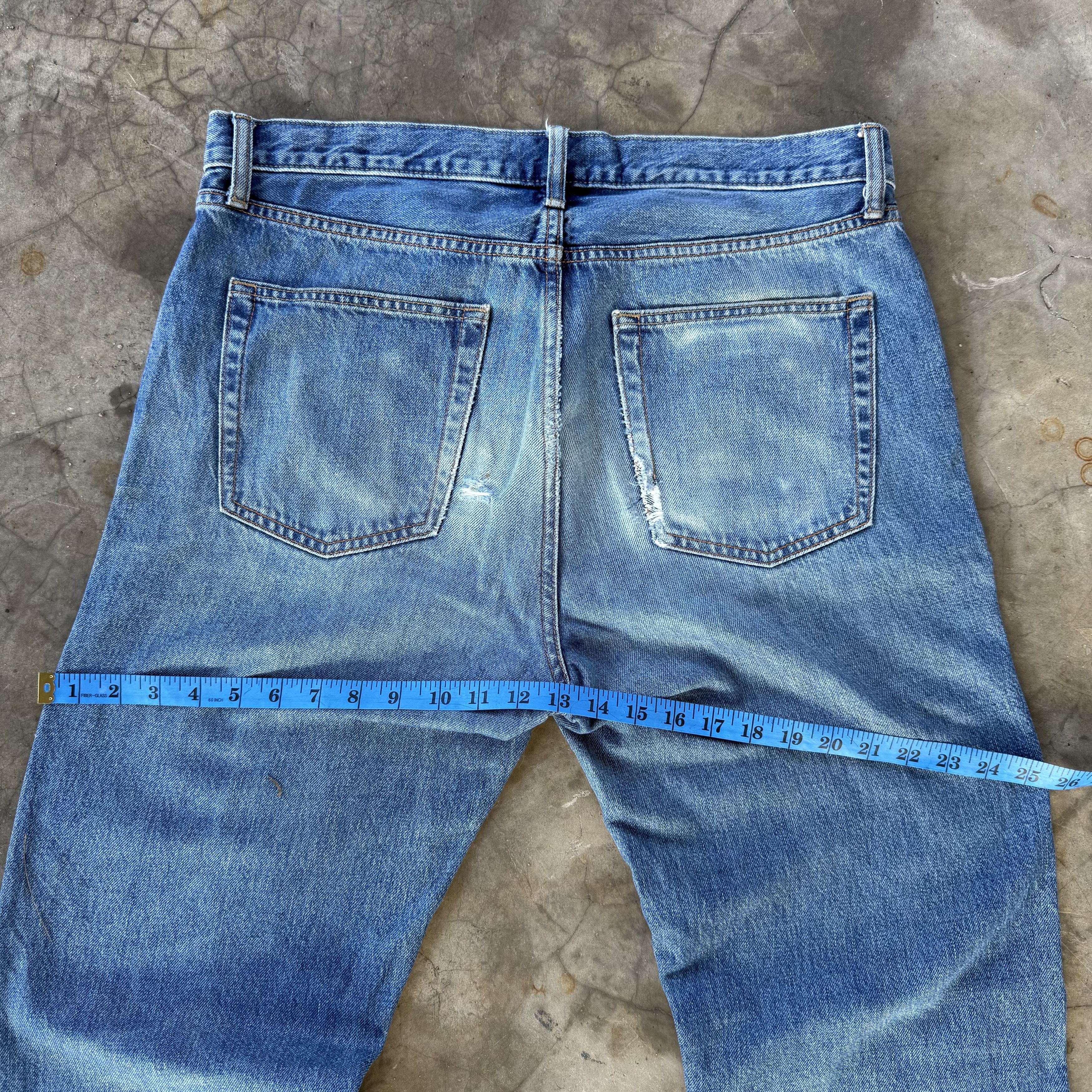 Japanese Brand Vintage Japanese Rusty Faded Denim Jean Size US 36 / EU 52 - 10 Thumbnail